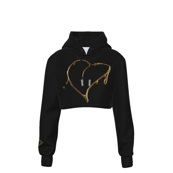 ZePee - Heart Crop Top Hoodie