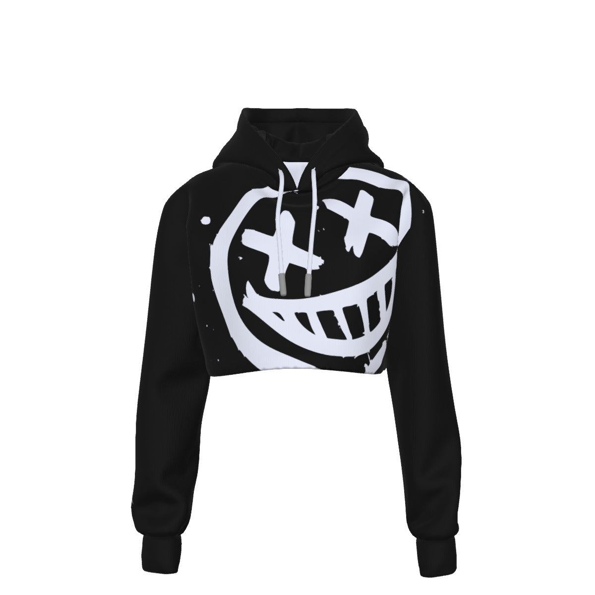 Copper Topp - Smiley Crop Top Hoodie