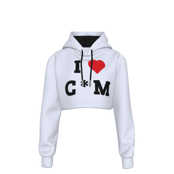 Cara Melle - I Love C*M Crop Top Hoodie