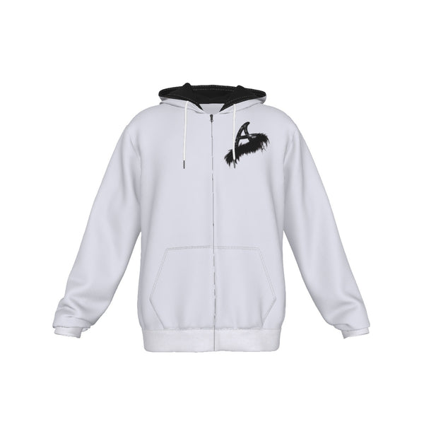 Actavia - White A's Zip Up Hoodie