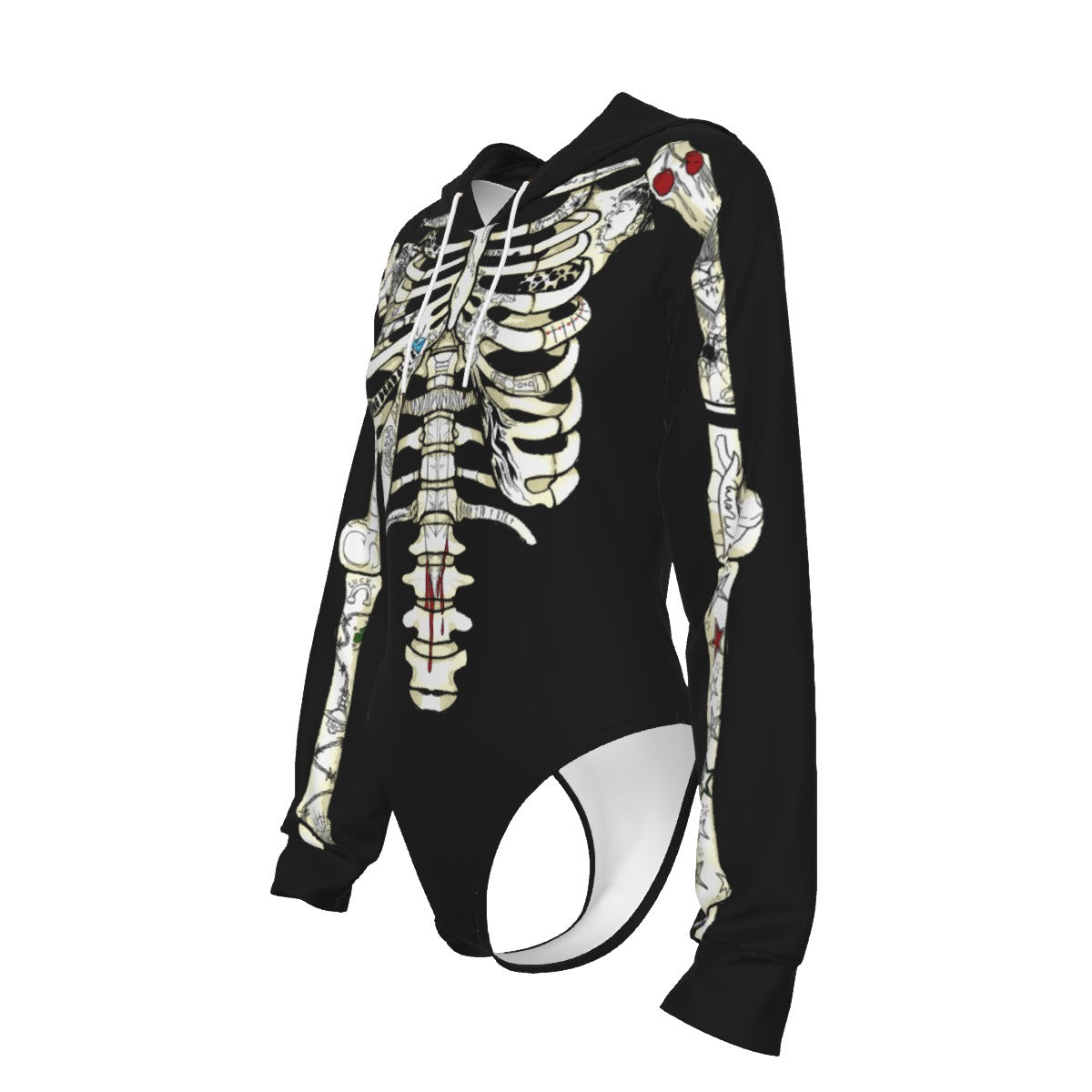 Bones - Skeleton Hooded Bodysuit