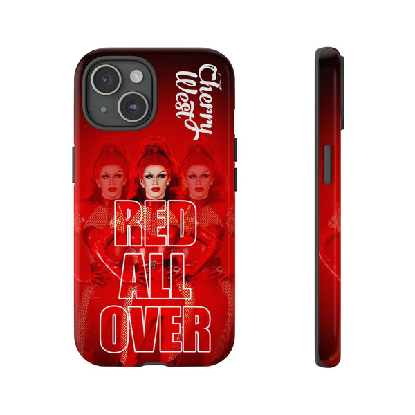 Cherry West - Red all Over Phone Case