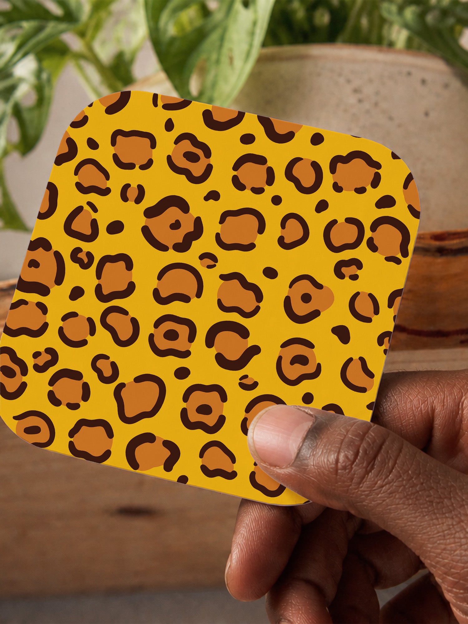 Animal Print Cheetah Coaster