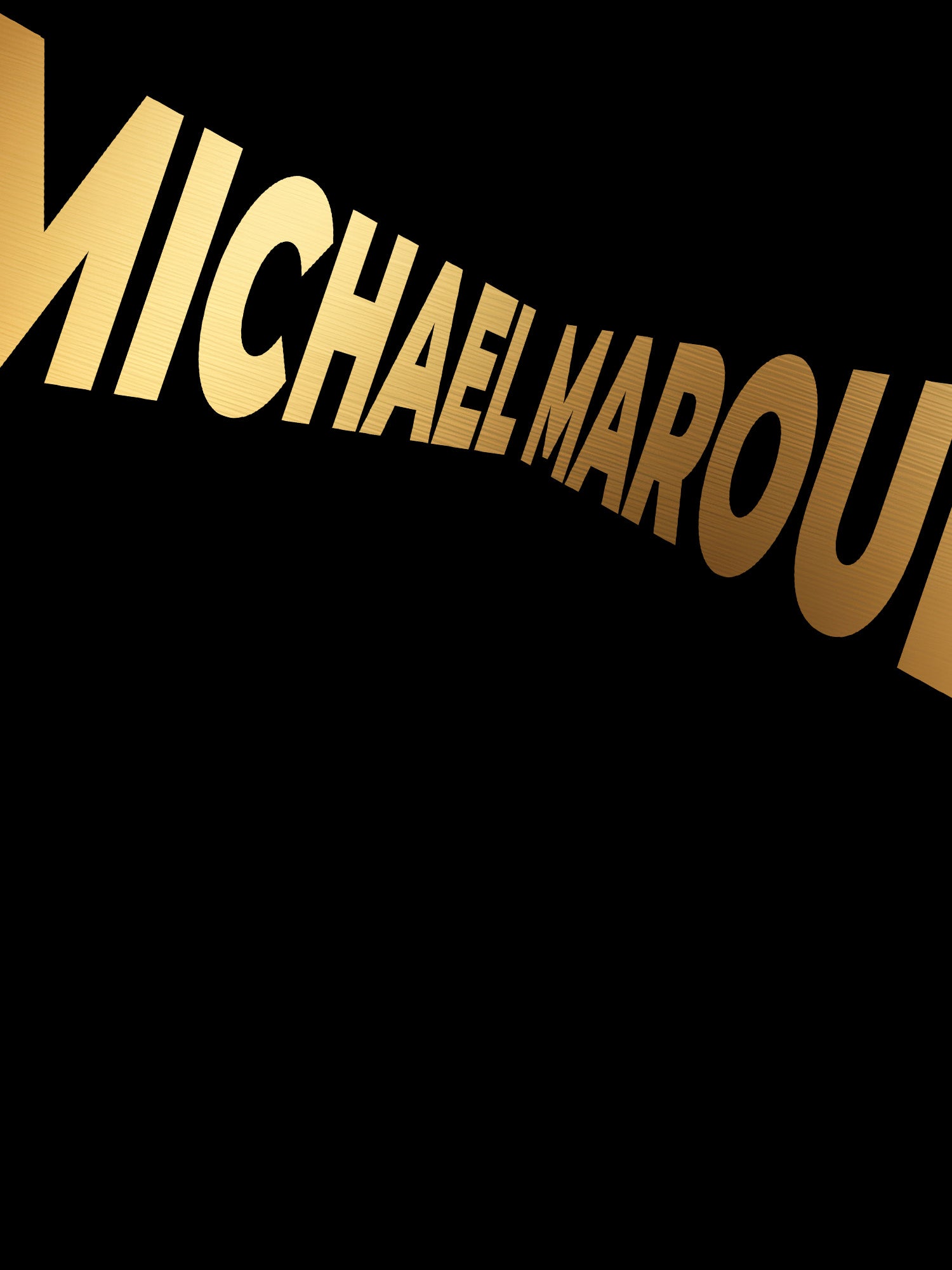 Michael Marouli - Gold Logo T-Shirt
