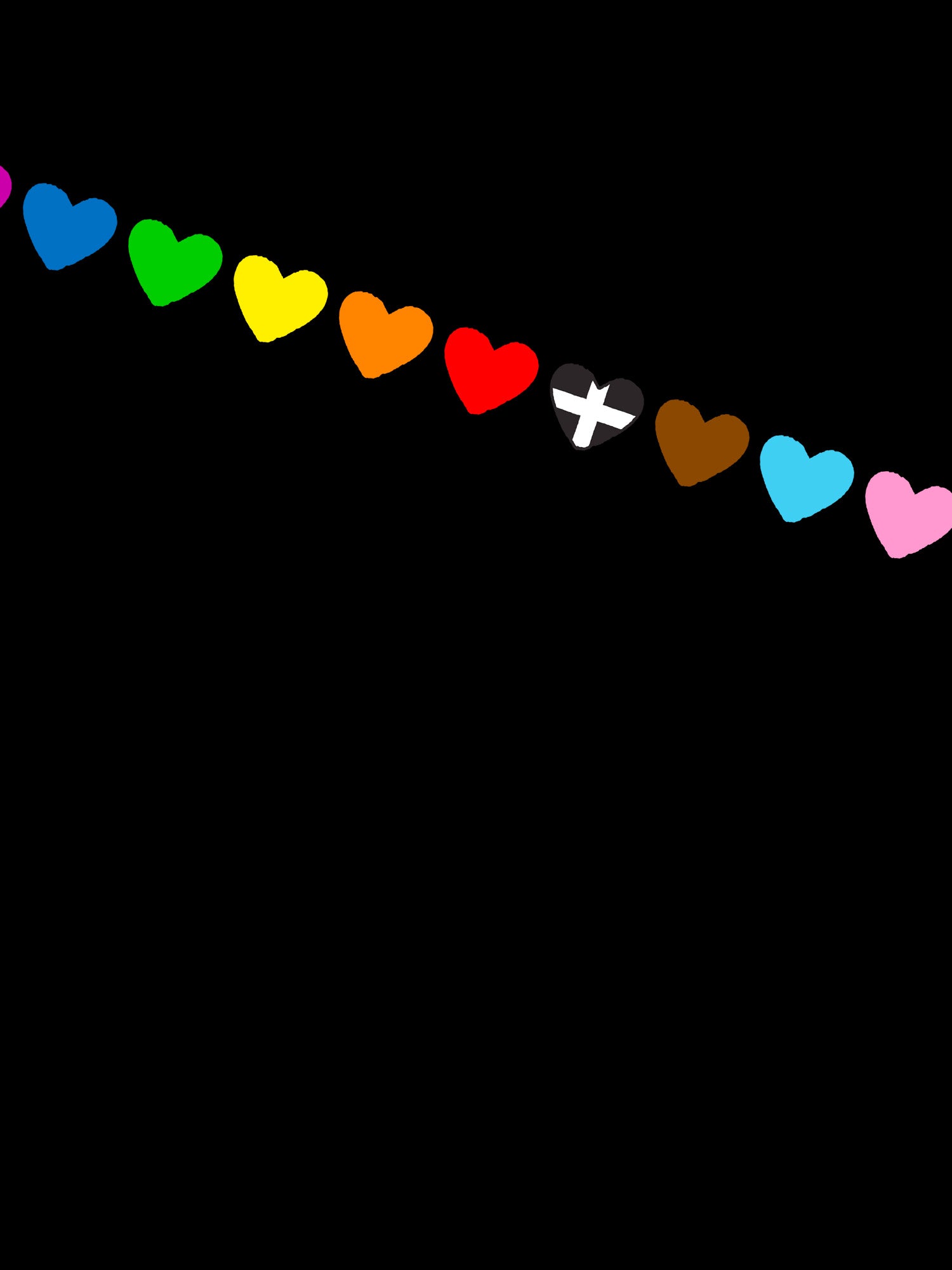 Cornwall Pride - Hearts Hoodie