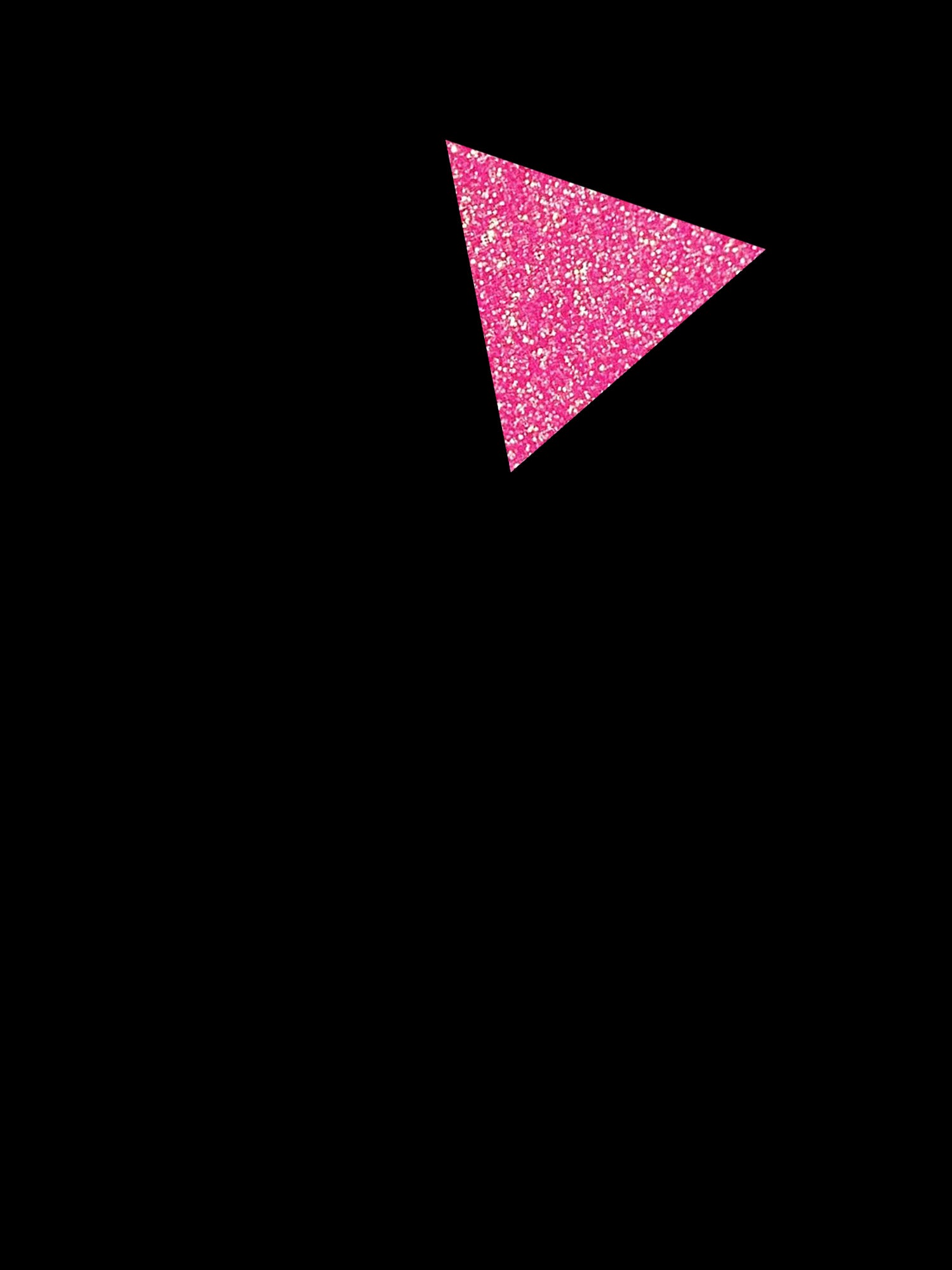 Pink Glitter Triangle Hoodie