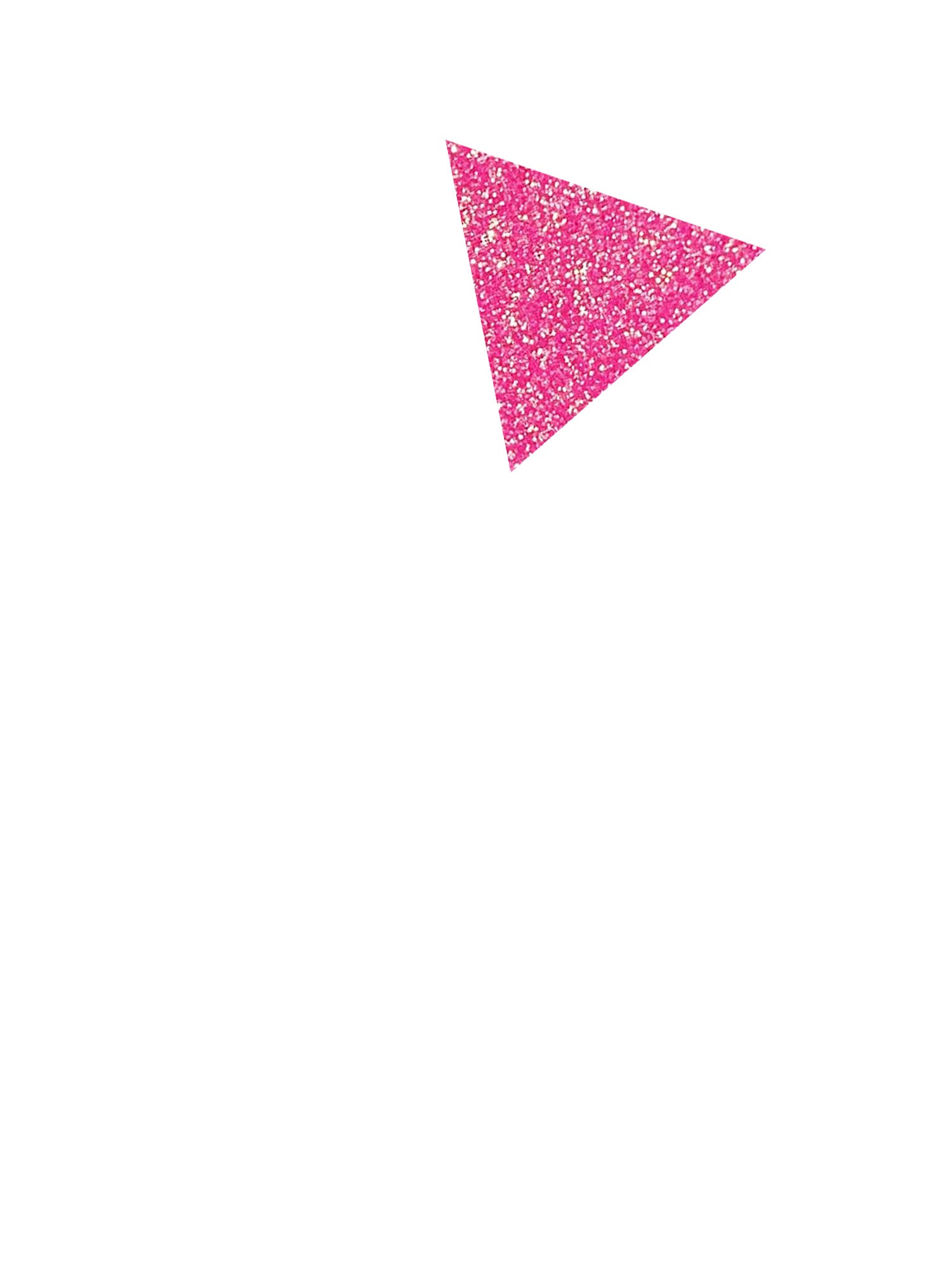 Pink Glitter Triangle T-shirt