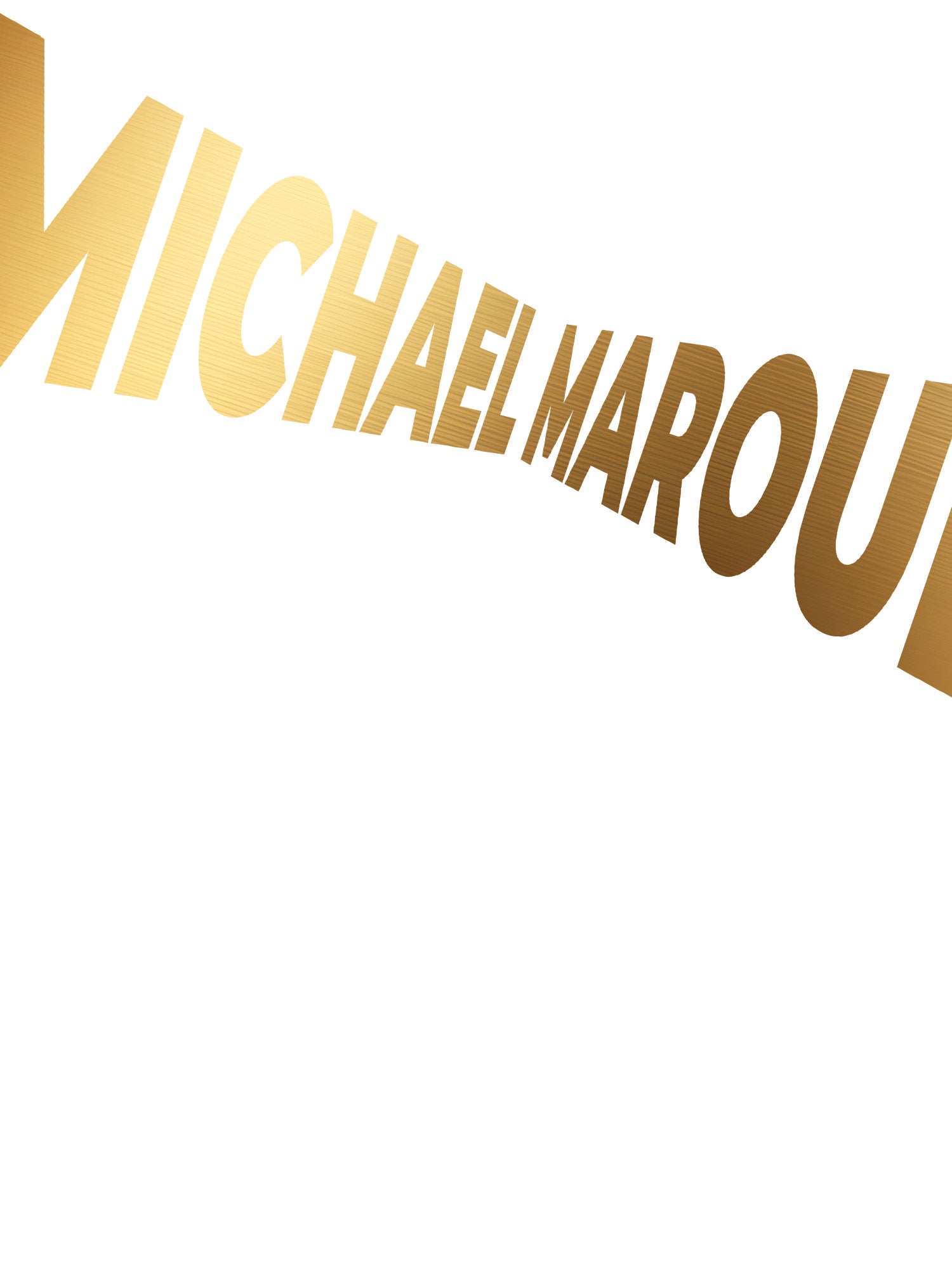 Michael Marouli - Gold Logo Hoodie