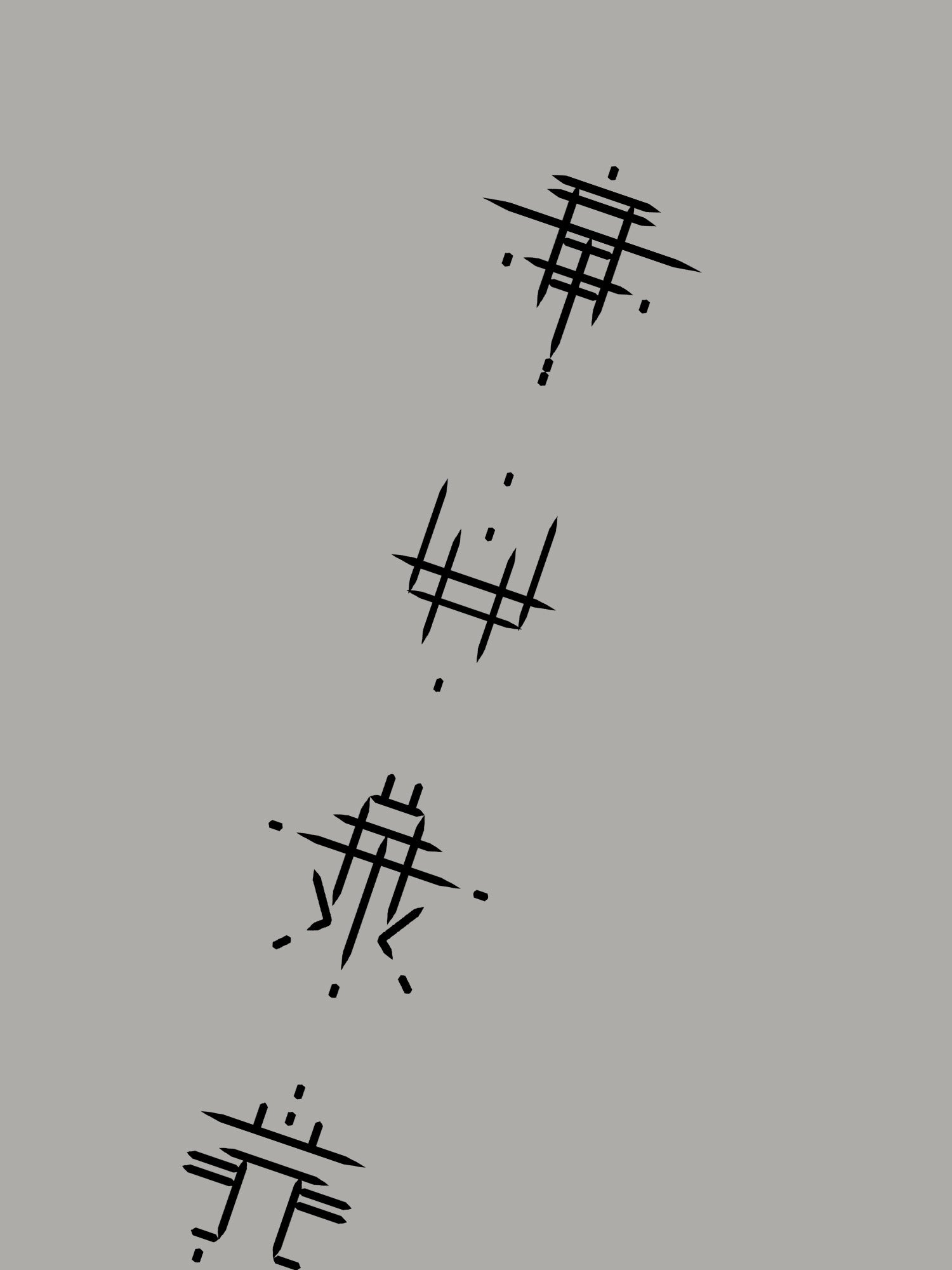 Bones - Symbols Vertical Hoodie