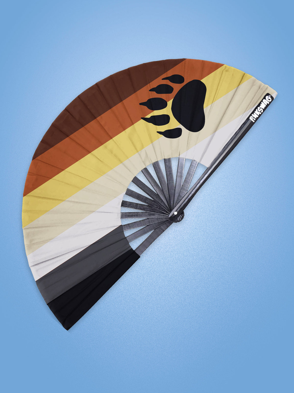 Bear Pride Clack Fan | LGBTQ+ Hand Fan | Festival Accessory