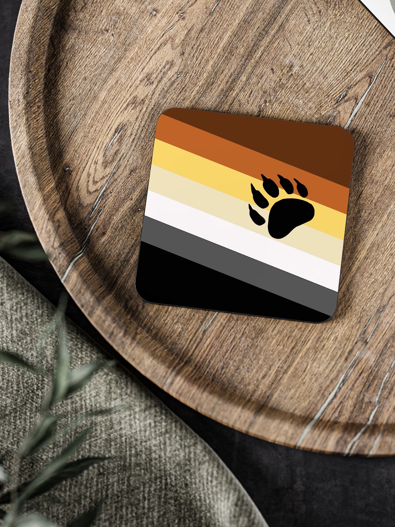 Bear Pride Flag Coaster