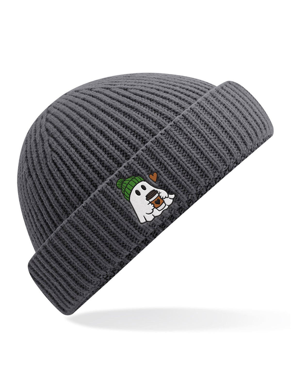 Latte Ghost - Embroidered Beanie
