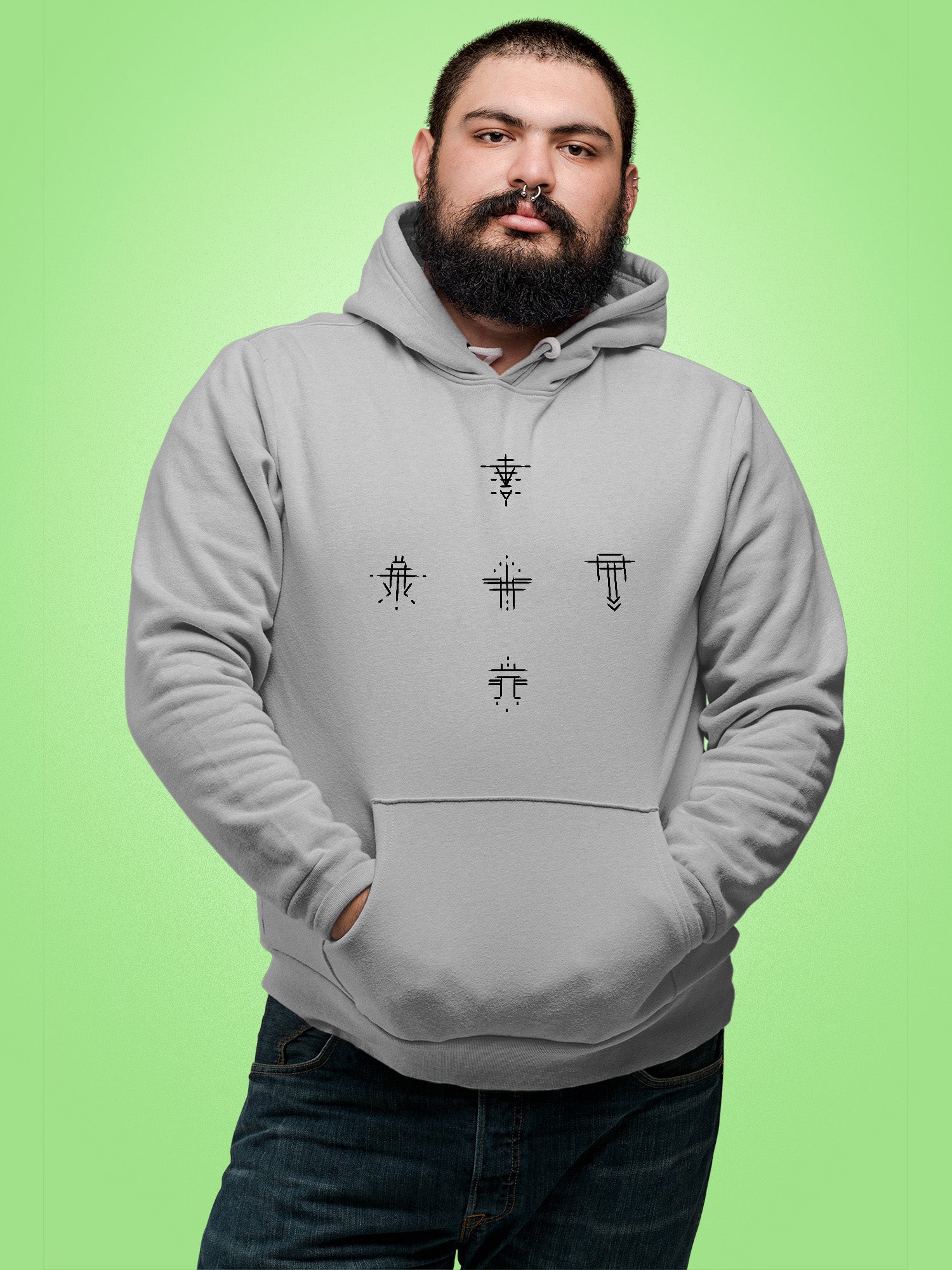 Bones - Symbols Round Hoodie