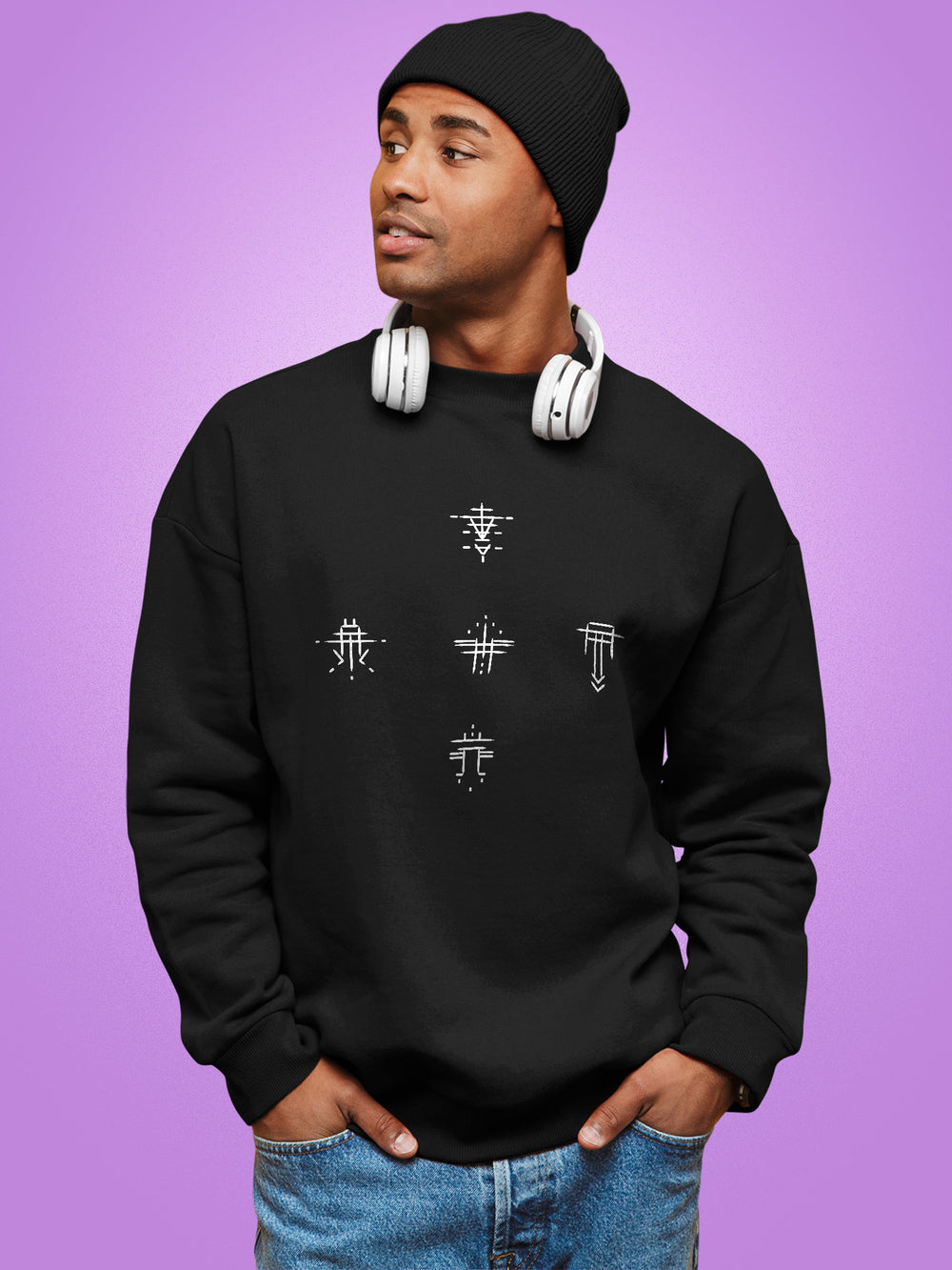 Bones Symbols Round Sweatshirt, photo 4