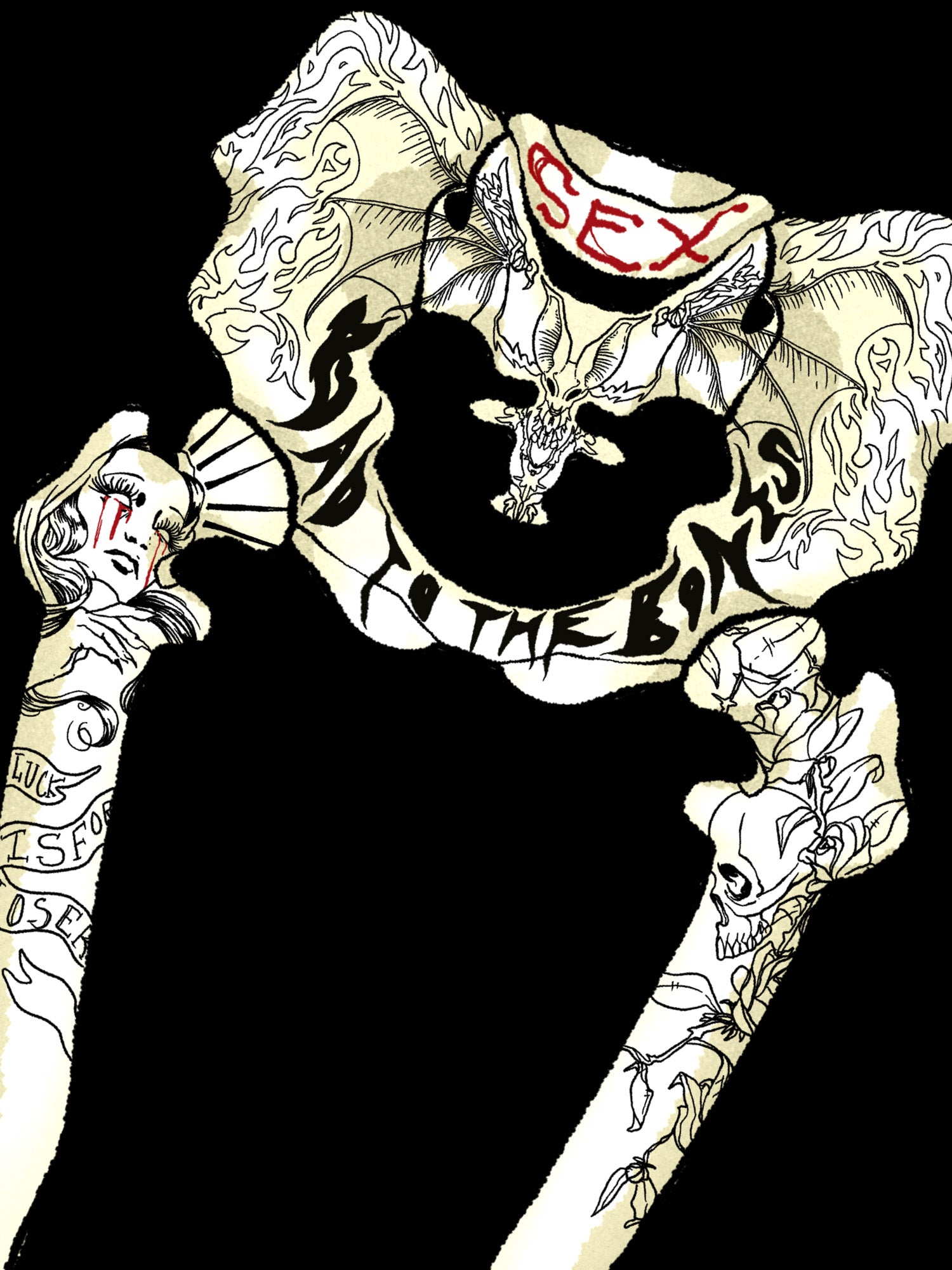 Bones - Skeleton Hip Skirt