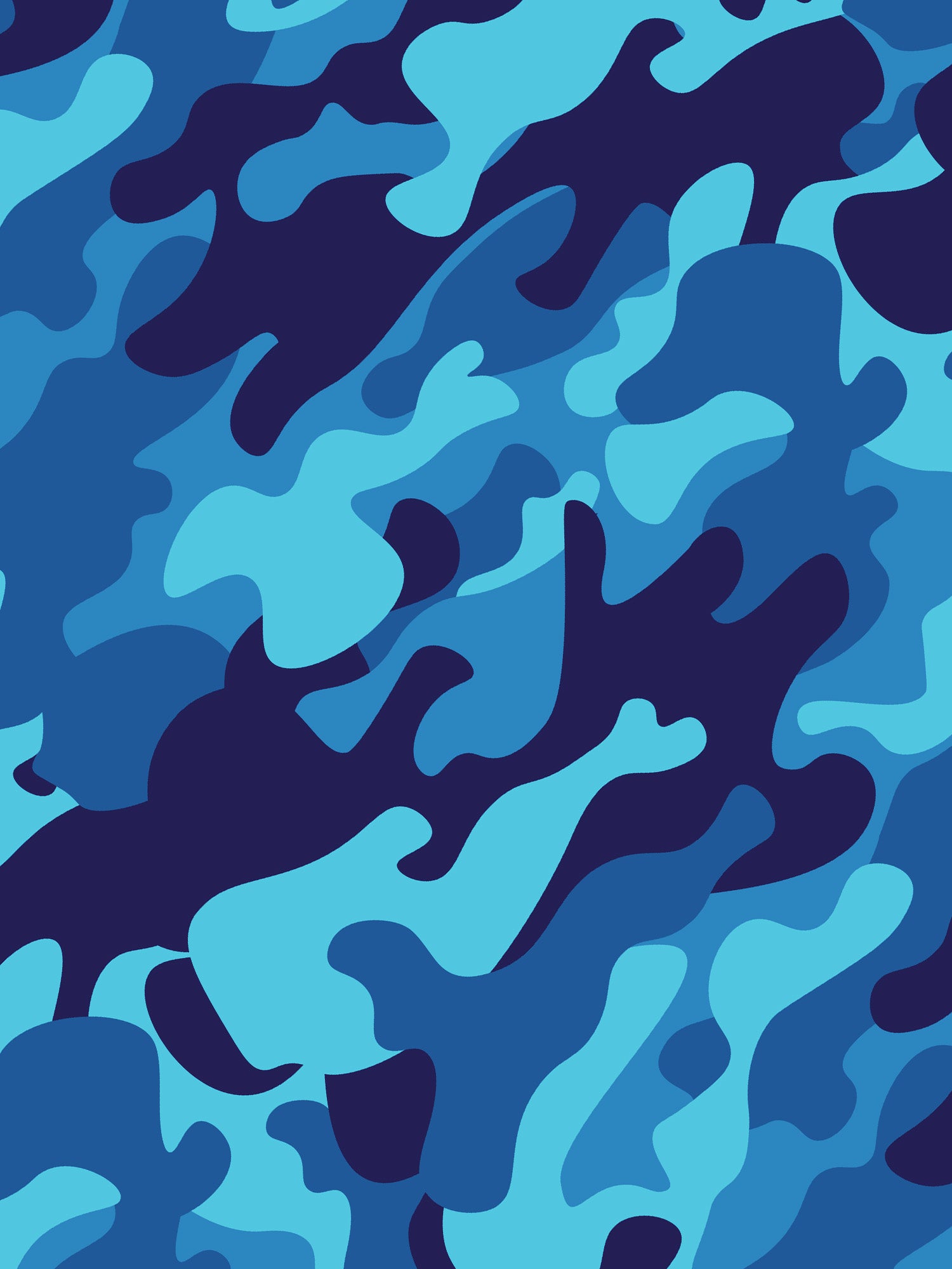 Blue camouflage pattern