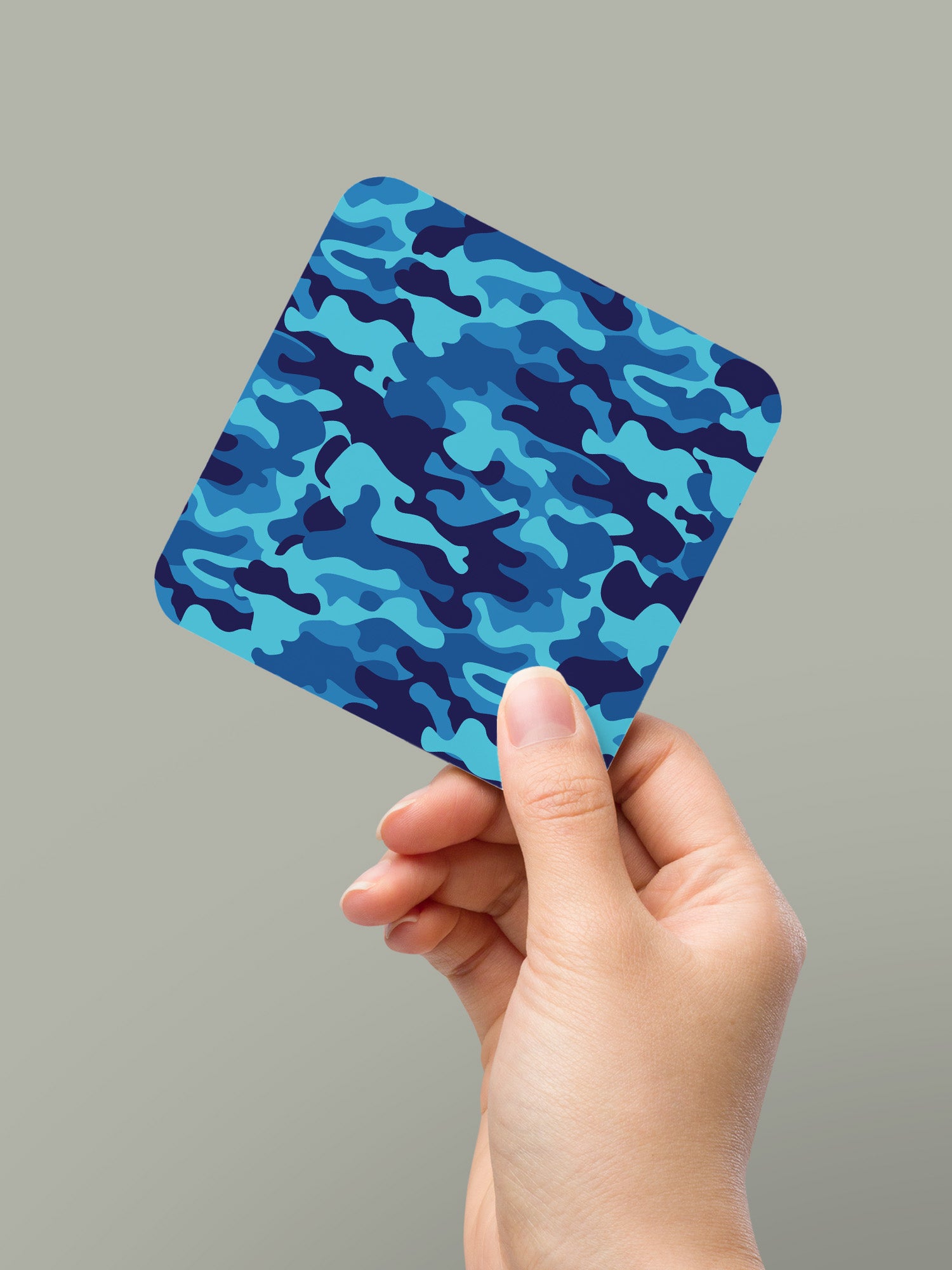 Camo Blue Coaster