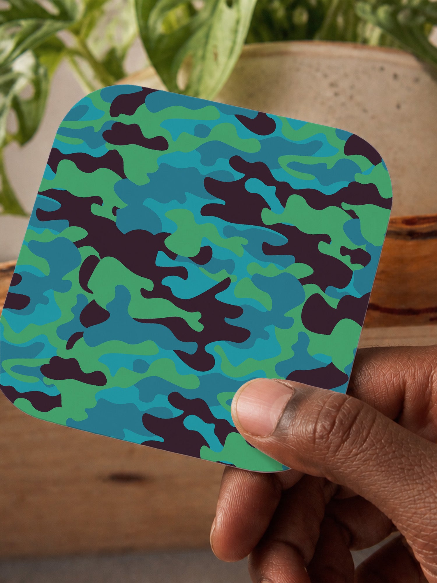 Camo Green Coaster