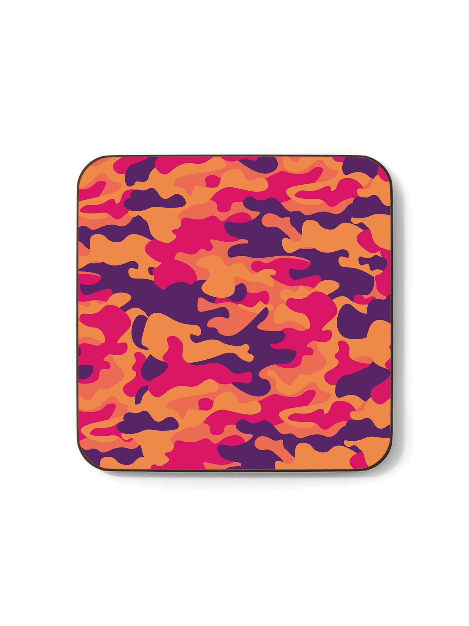Camo Red Coaster