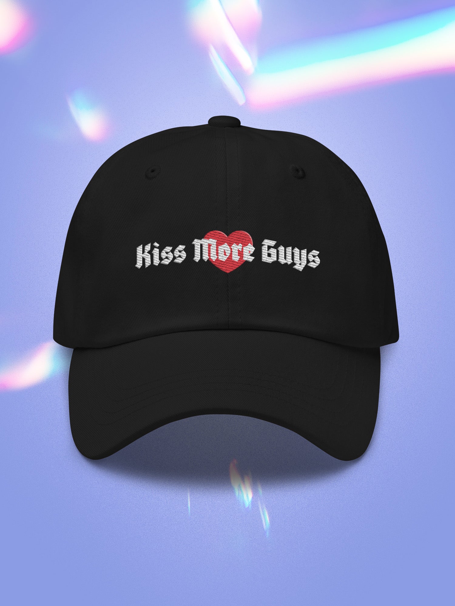 Kiss More Embroidered Dad Ha