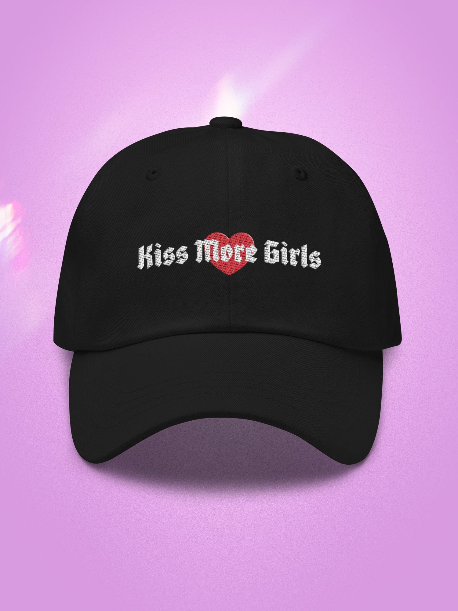 Kiss More Embroidered Dad Ha