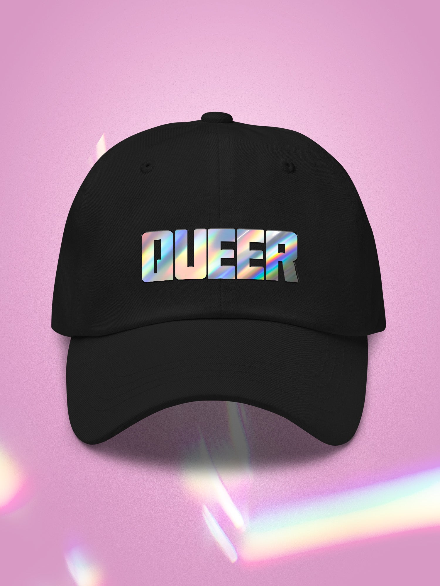 Queer Holographic Dad Hat