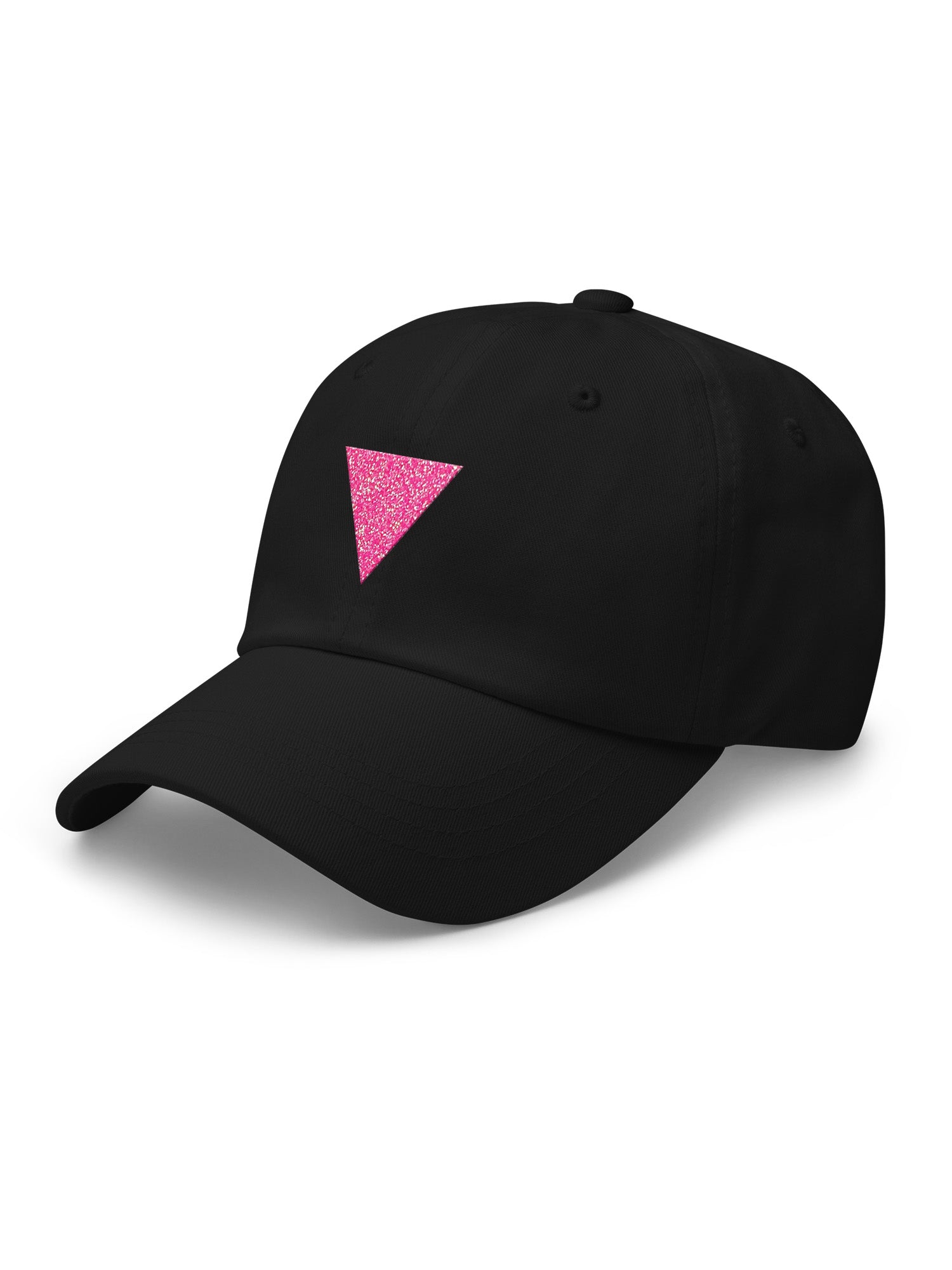 Pink Glitter Triangle Dad Hat