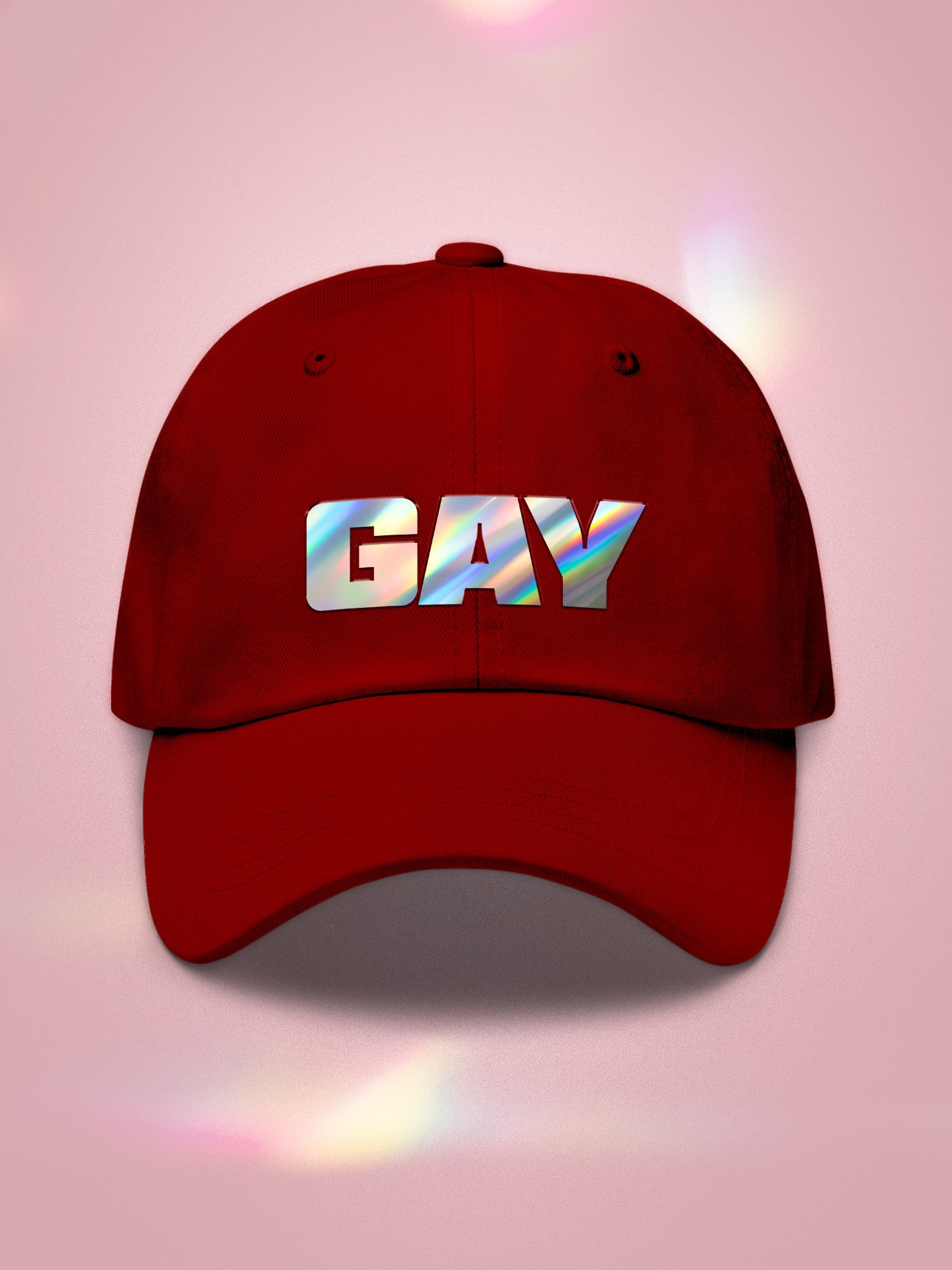 Gay Holographic Dad Hat