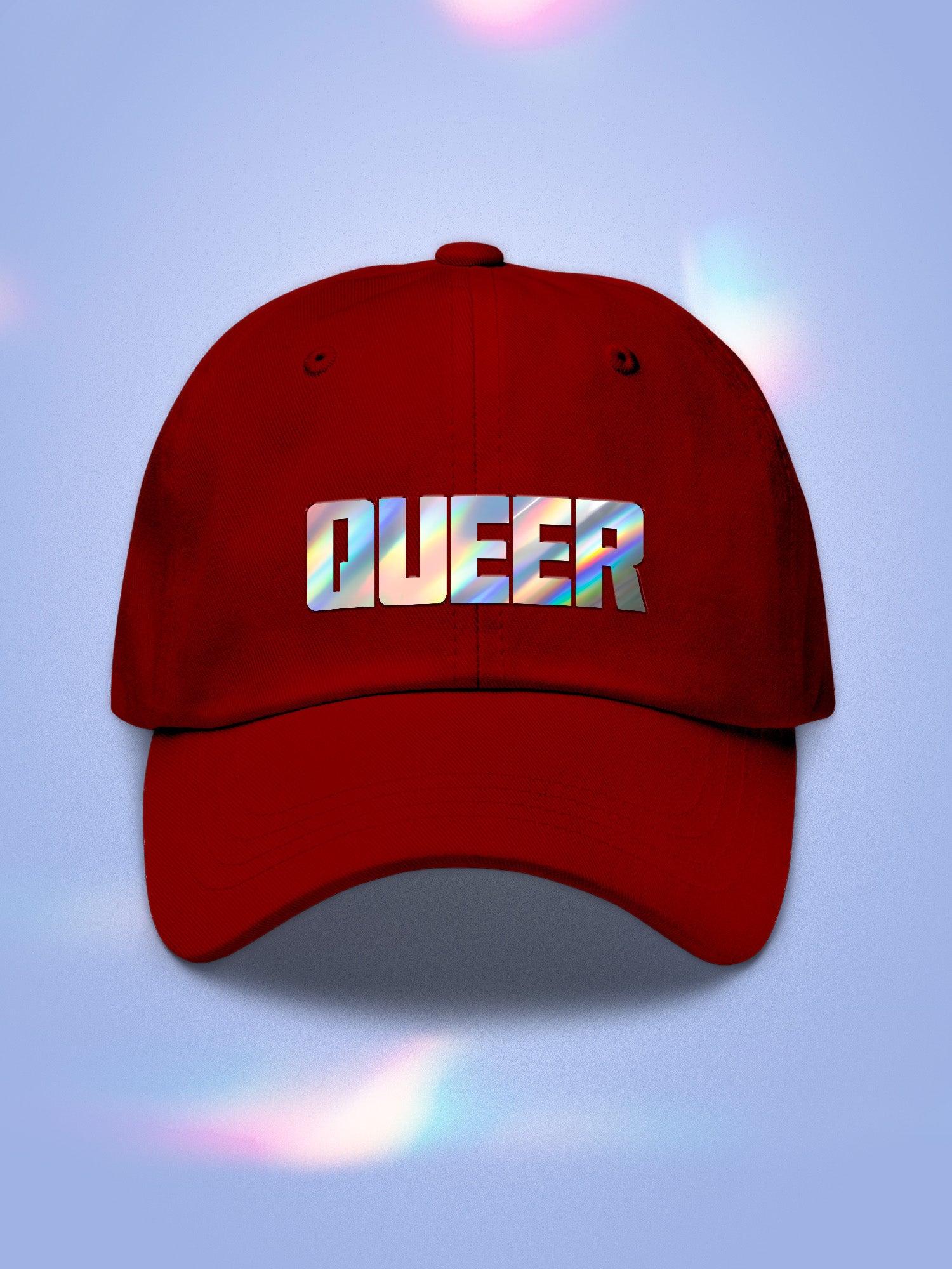 Queer Holographic Dad Hat
