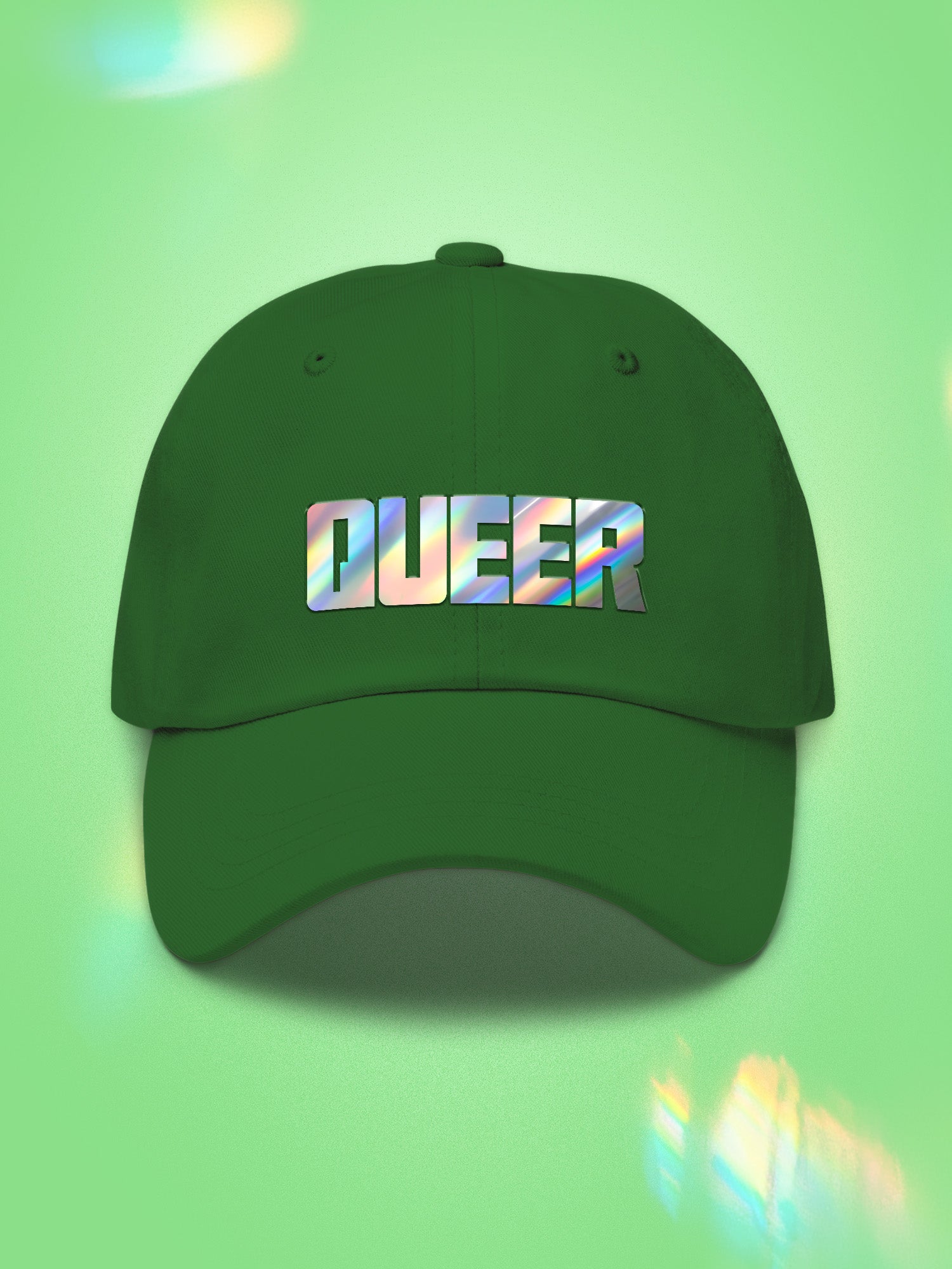 Queer Holographic Dad Hat