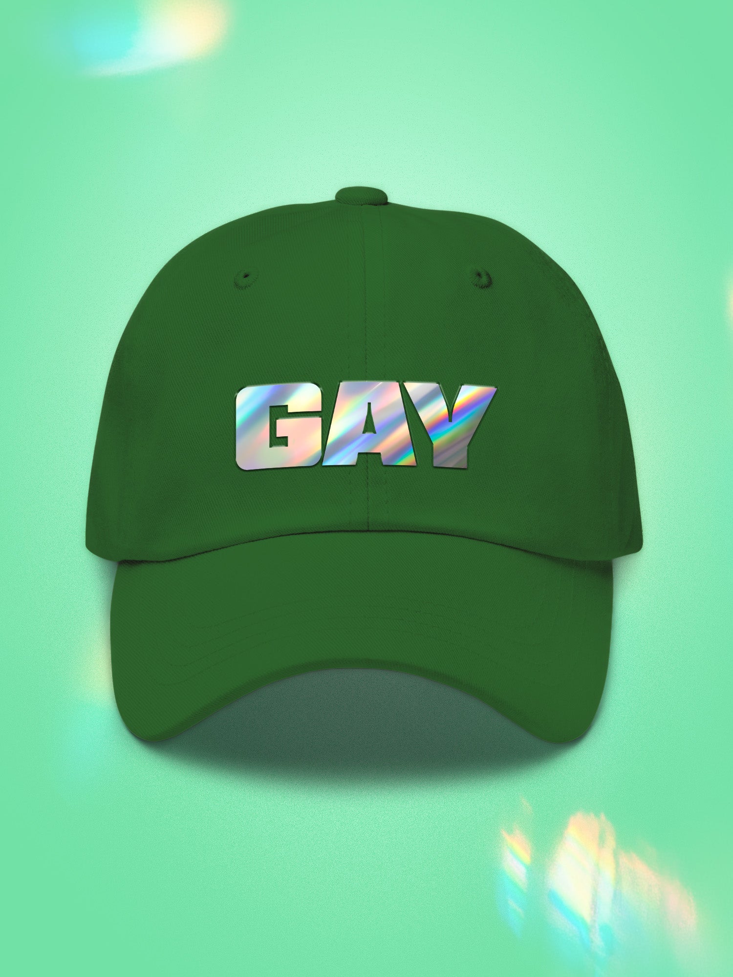 Gay Holographic Dad Hat