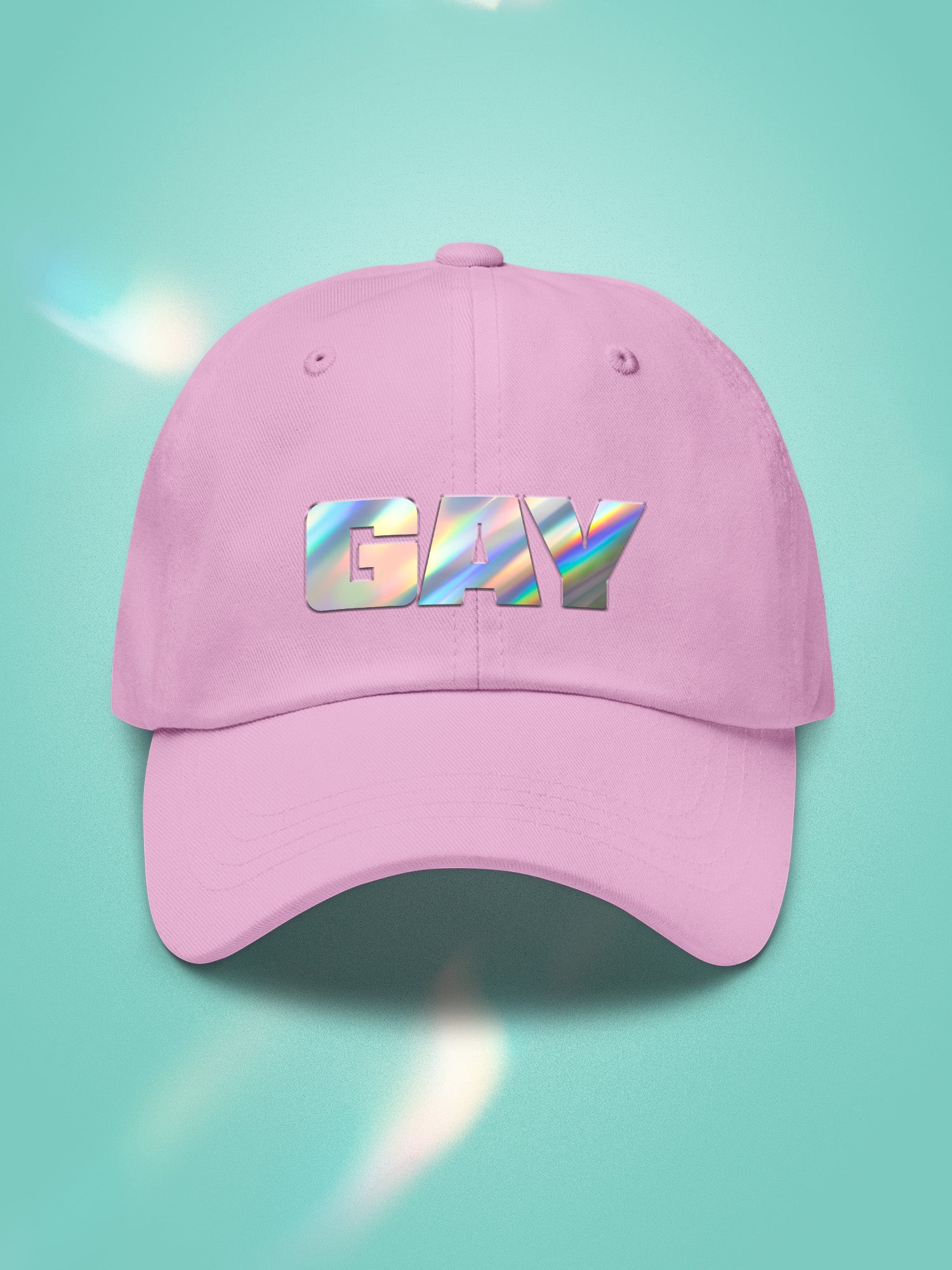 Gay Holographic Dad Hat