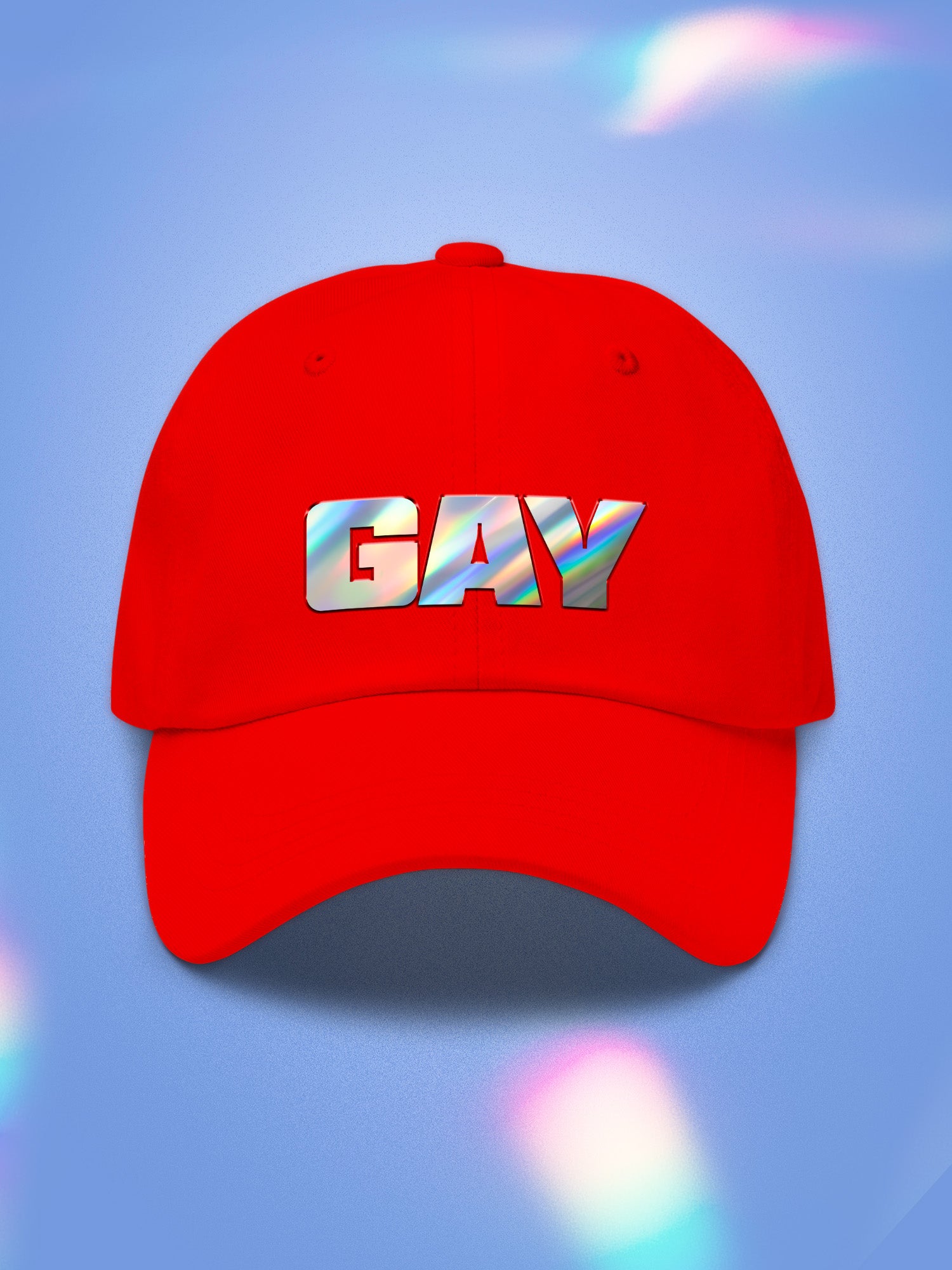 Gay Holographic Dad Hat