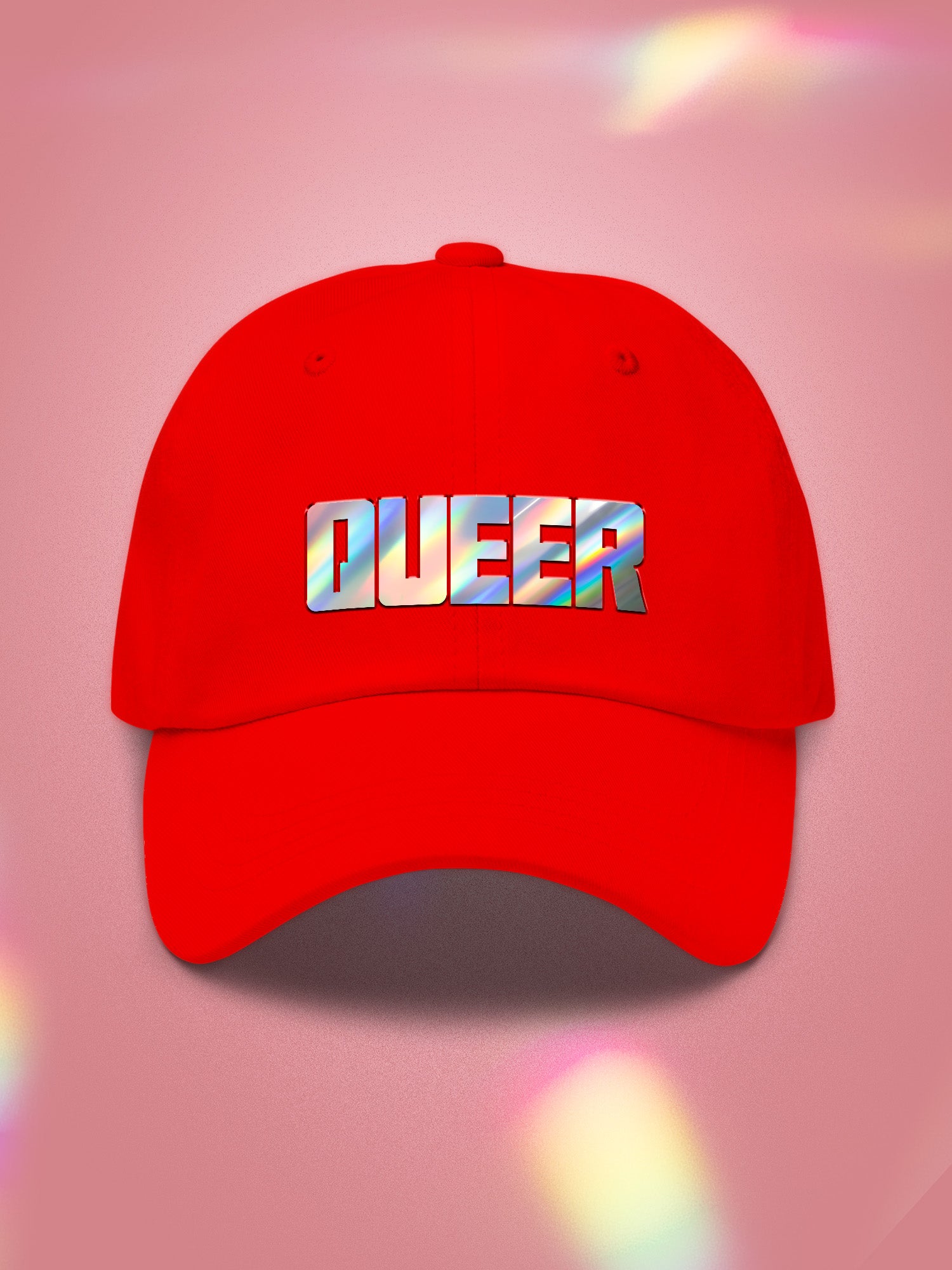 Queer Holographic Dad Hat