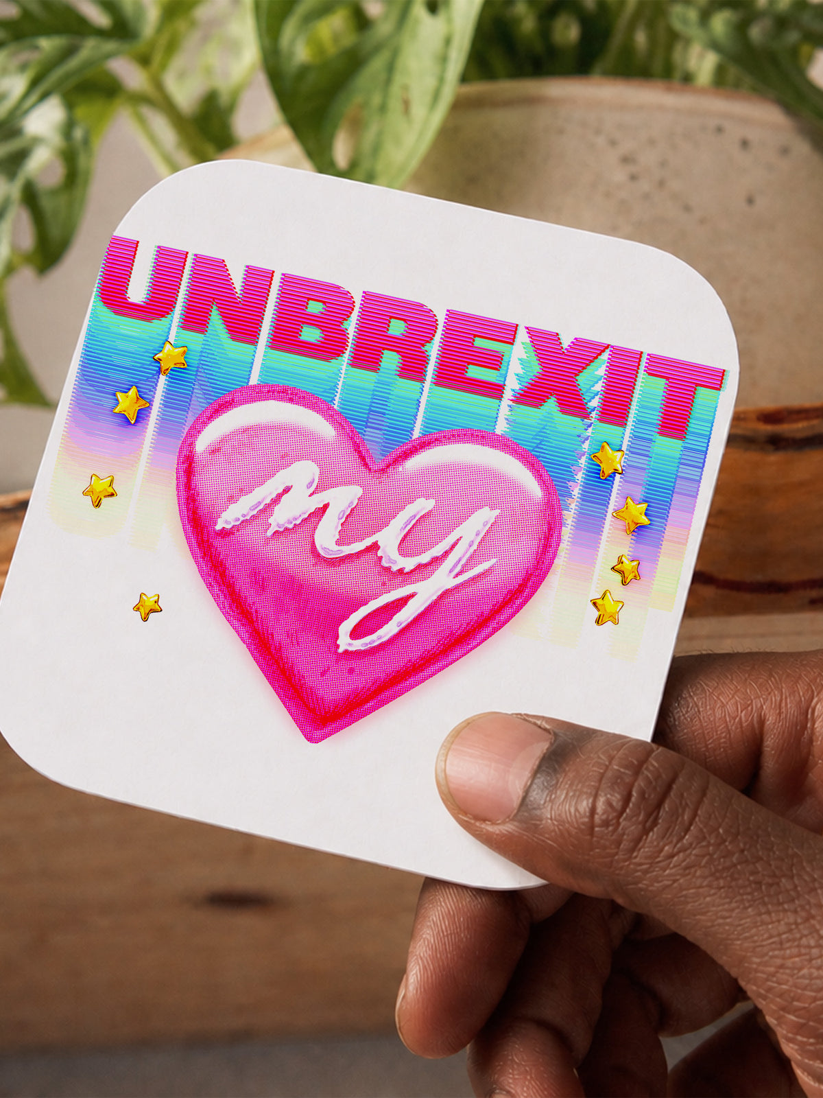 Jock Mooney - Unbrexit My Heart Coaster