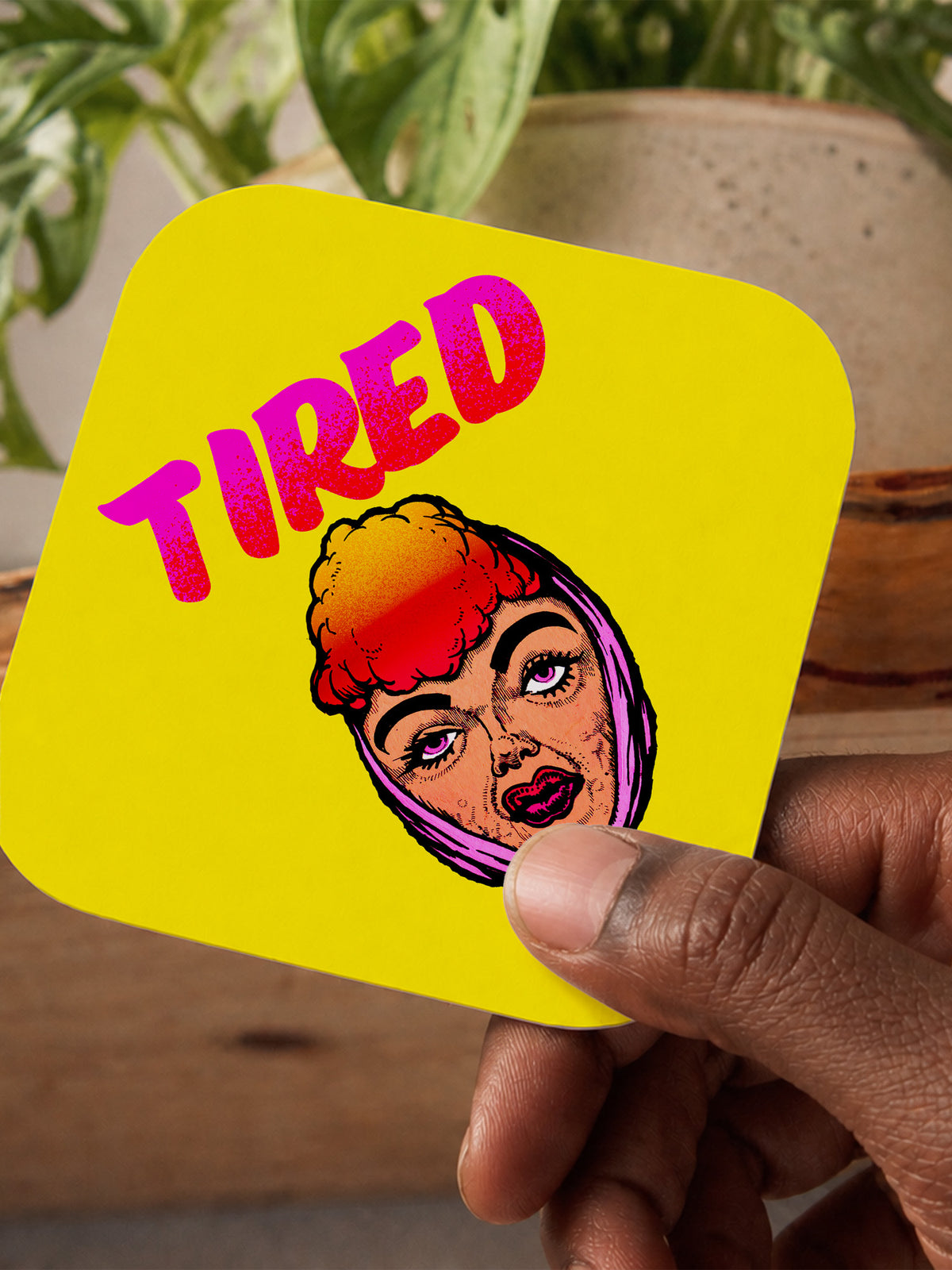 Jock Mooney - Mood Tired Coaster