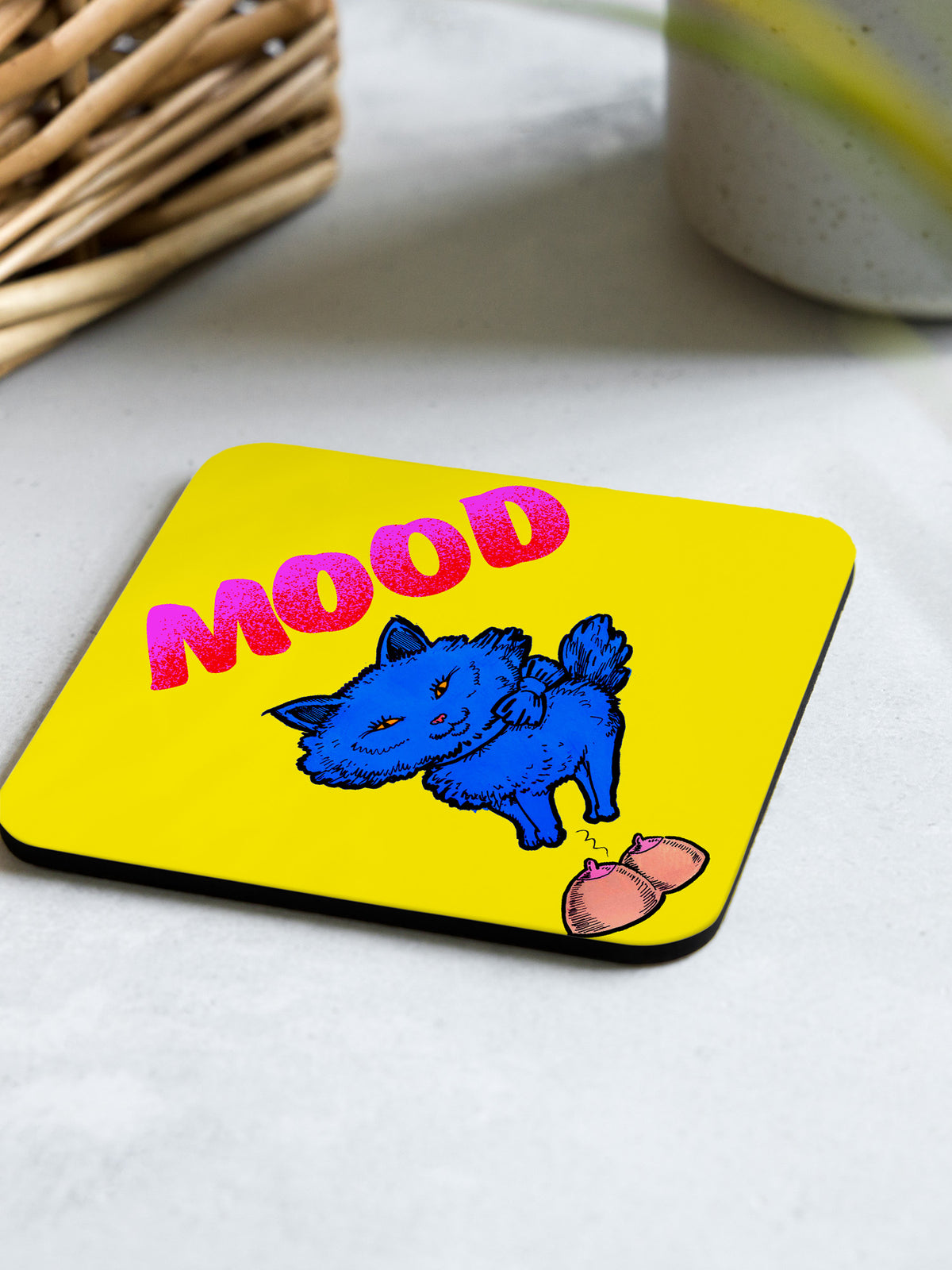 Jock Mooney - Mood Cat Coaster