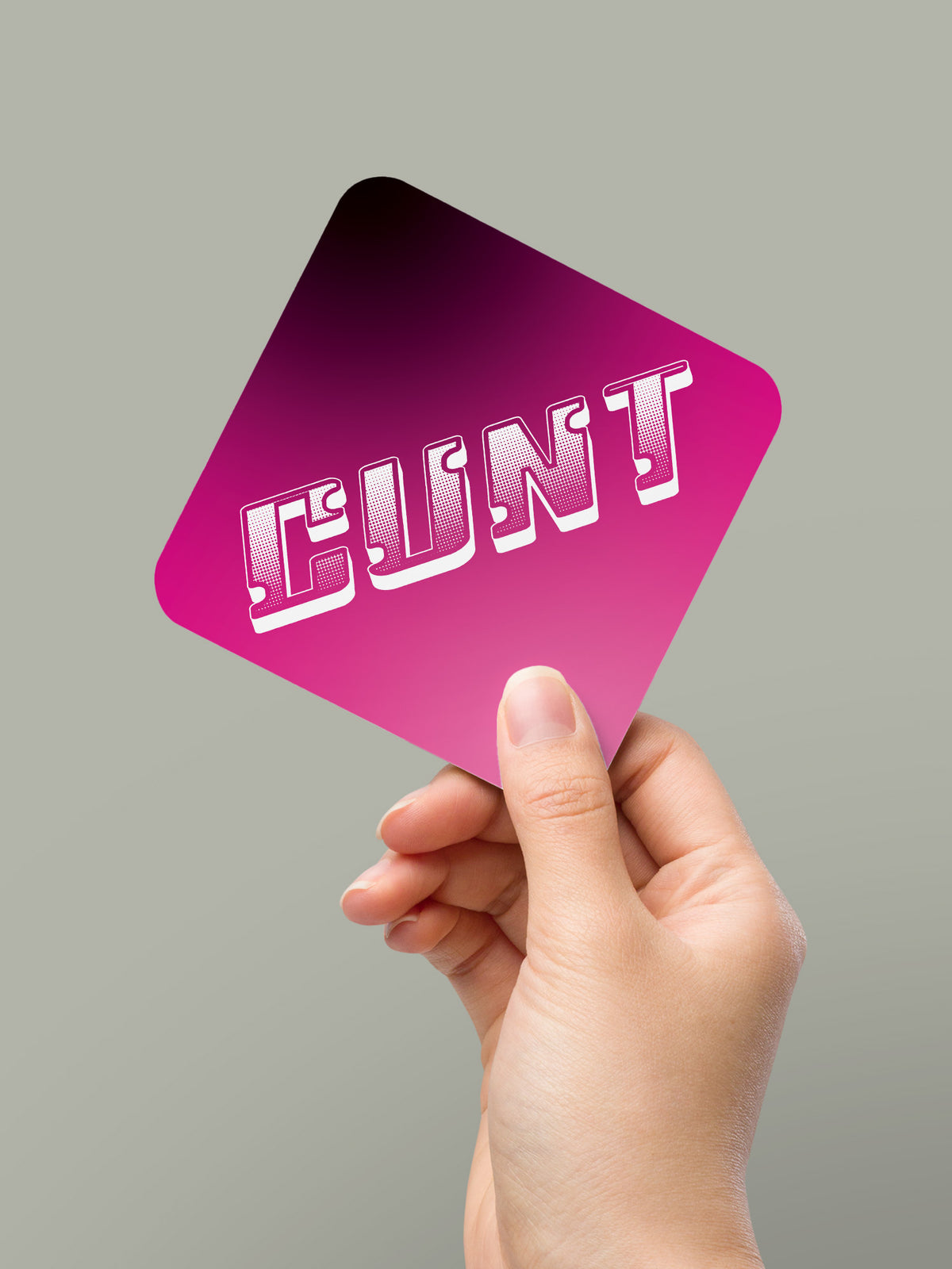 Cunt Pink Coaster