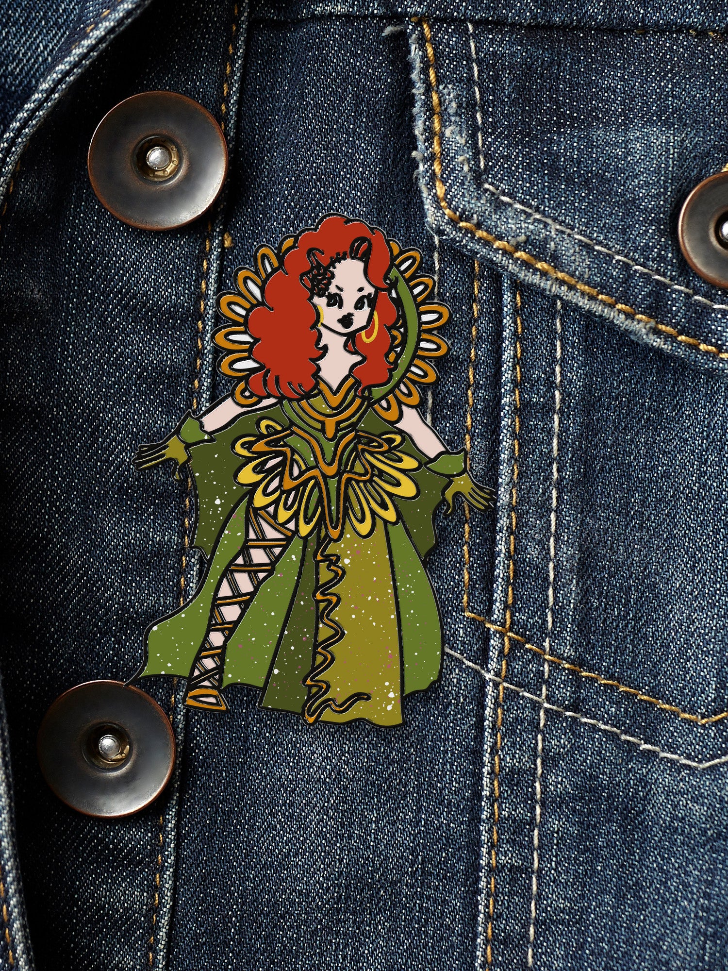Elle Vosque - Warrior Enamel Pin