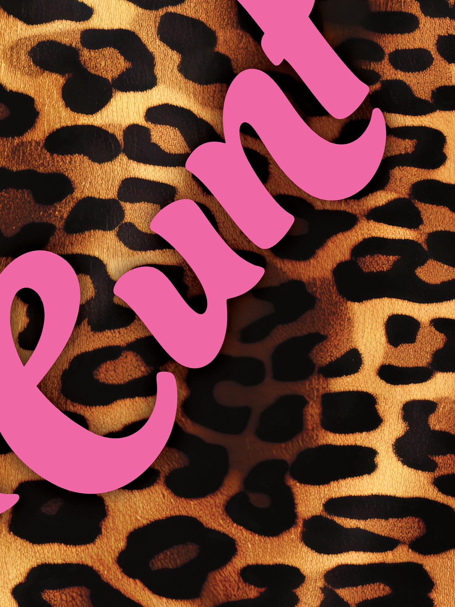 Cunt Leopard Print Clack Fan