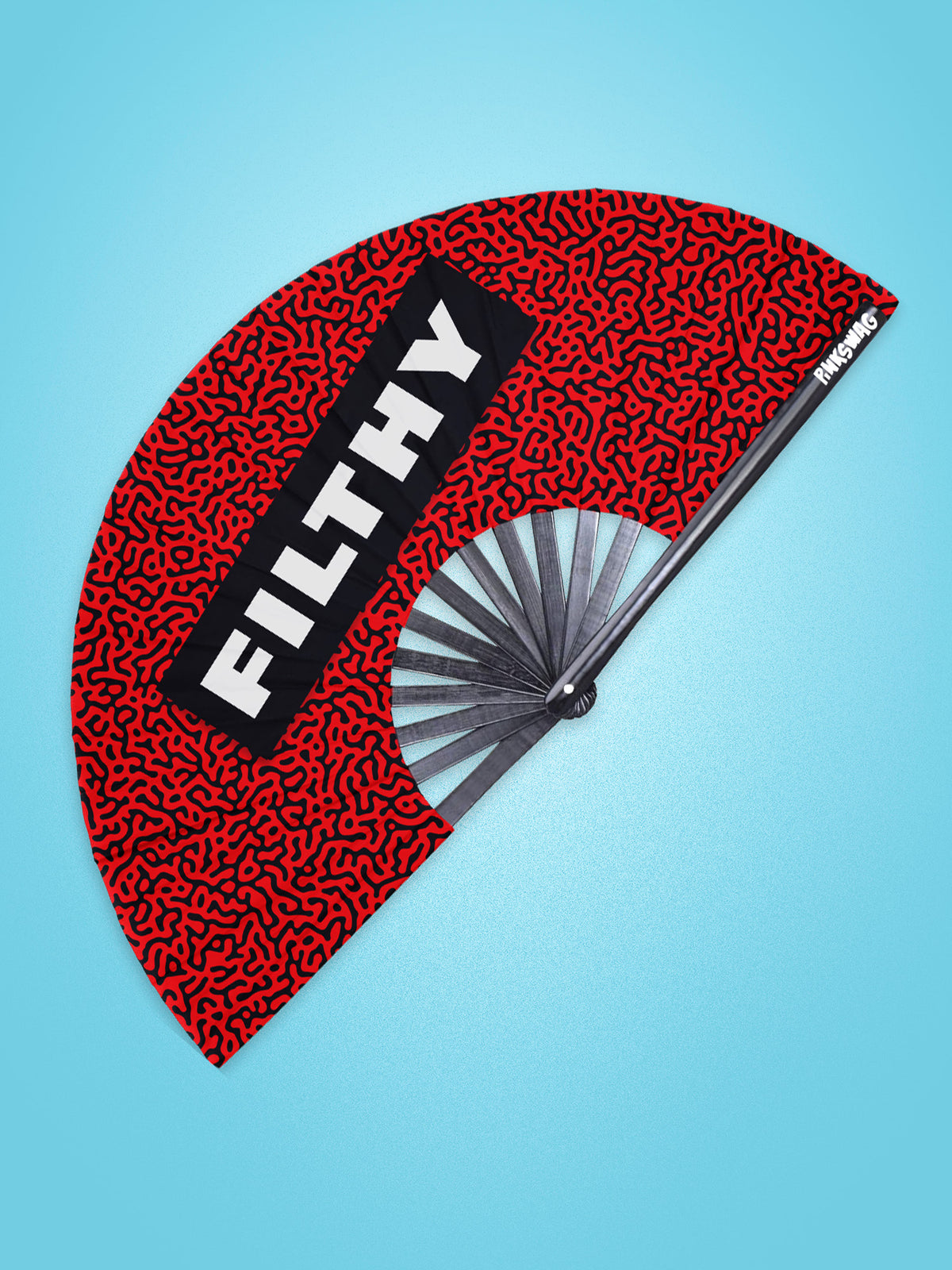 Filthy Clack Fan | Drag Hand Fan | Festival Accessory