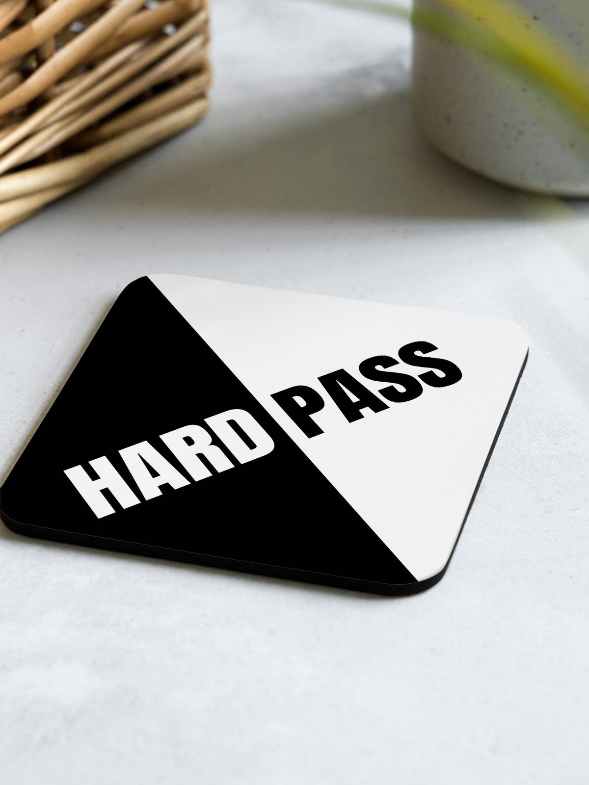 Hard Pass Coaster