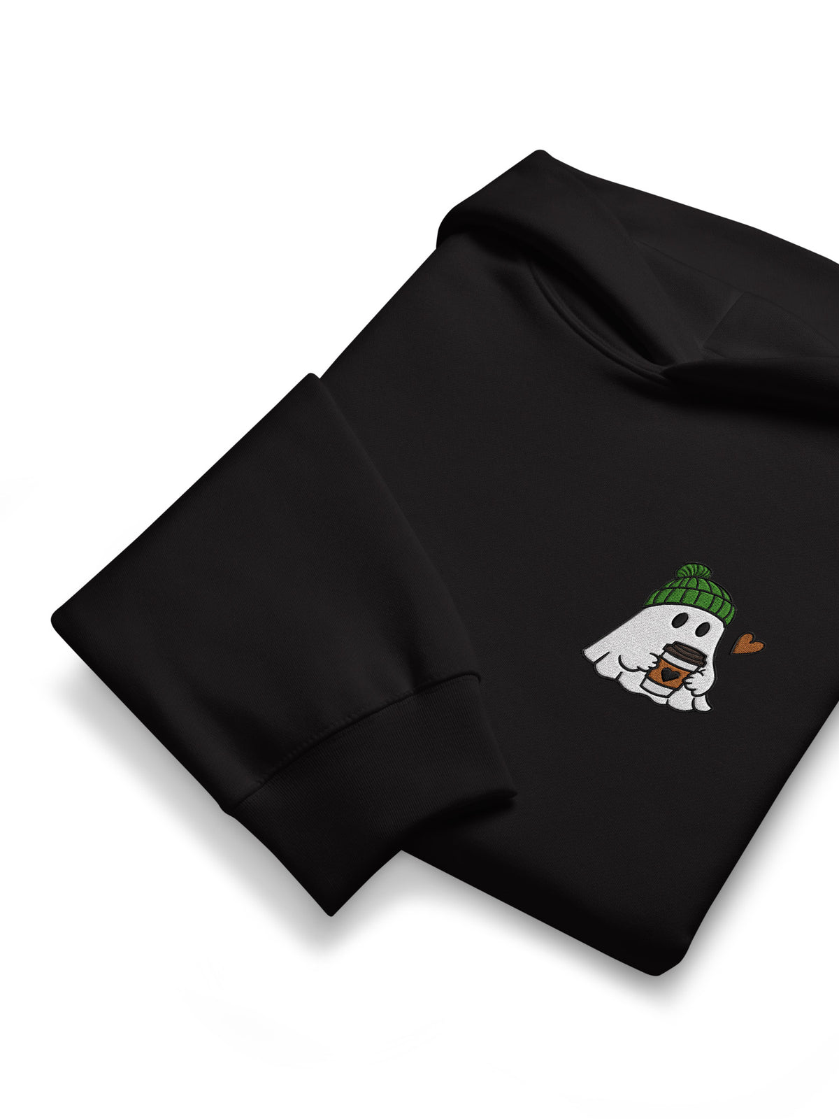 Latte Ghost Embroidered Hoodie