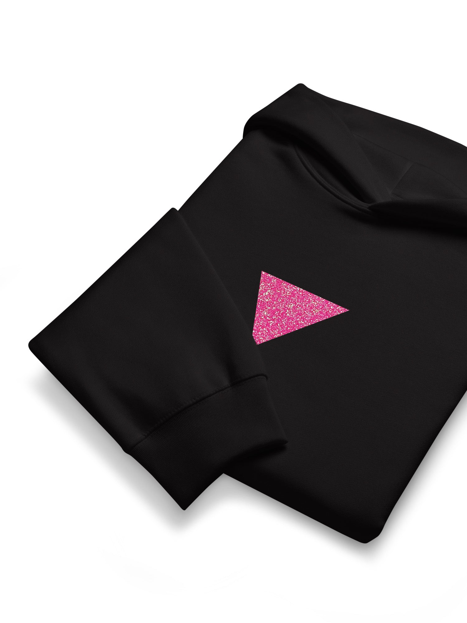 Pink Glitter Triangle Hoodie
