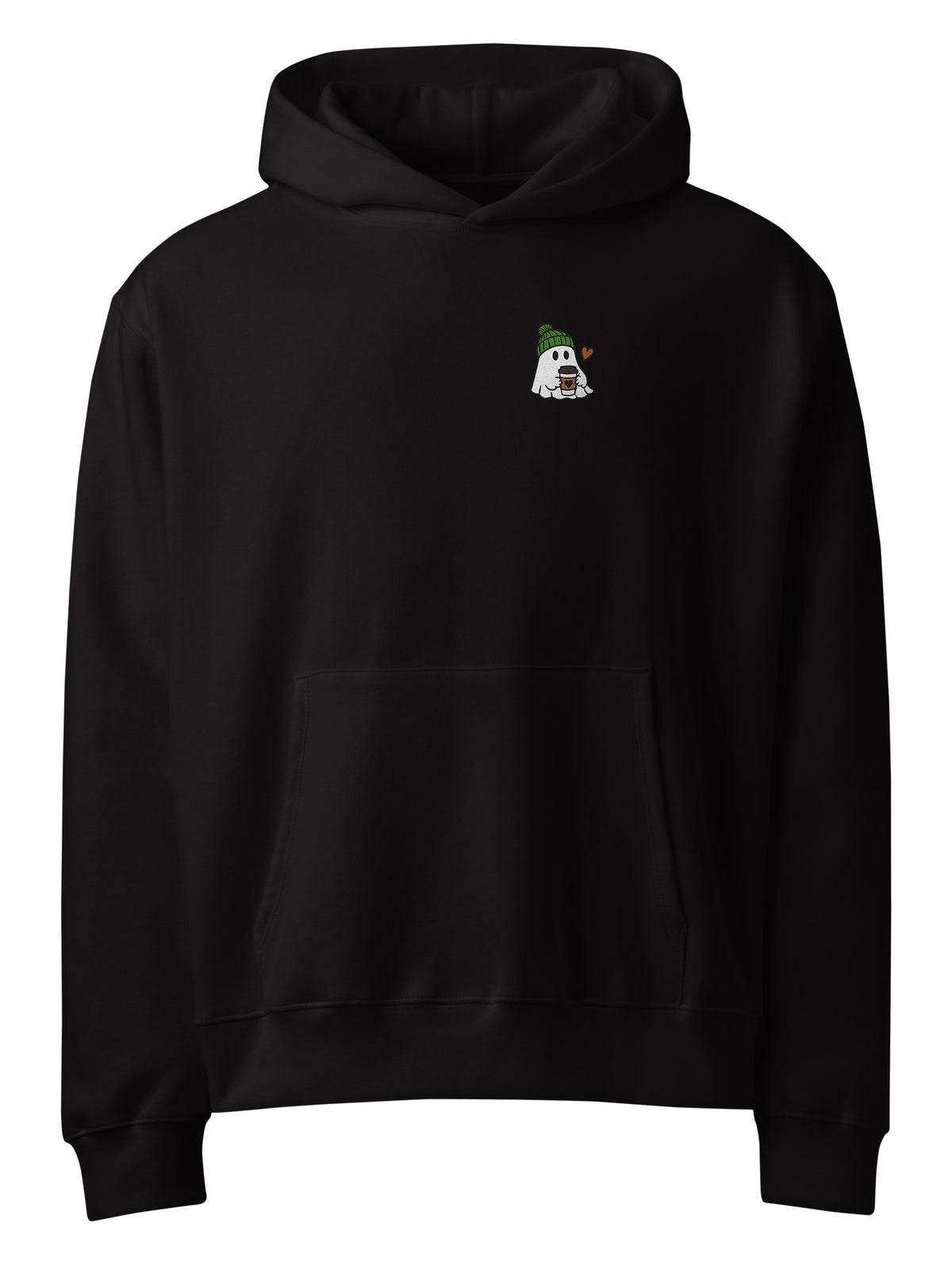 Latte Ghost Embroidered Hoodie