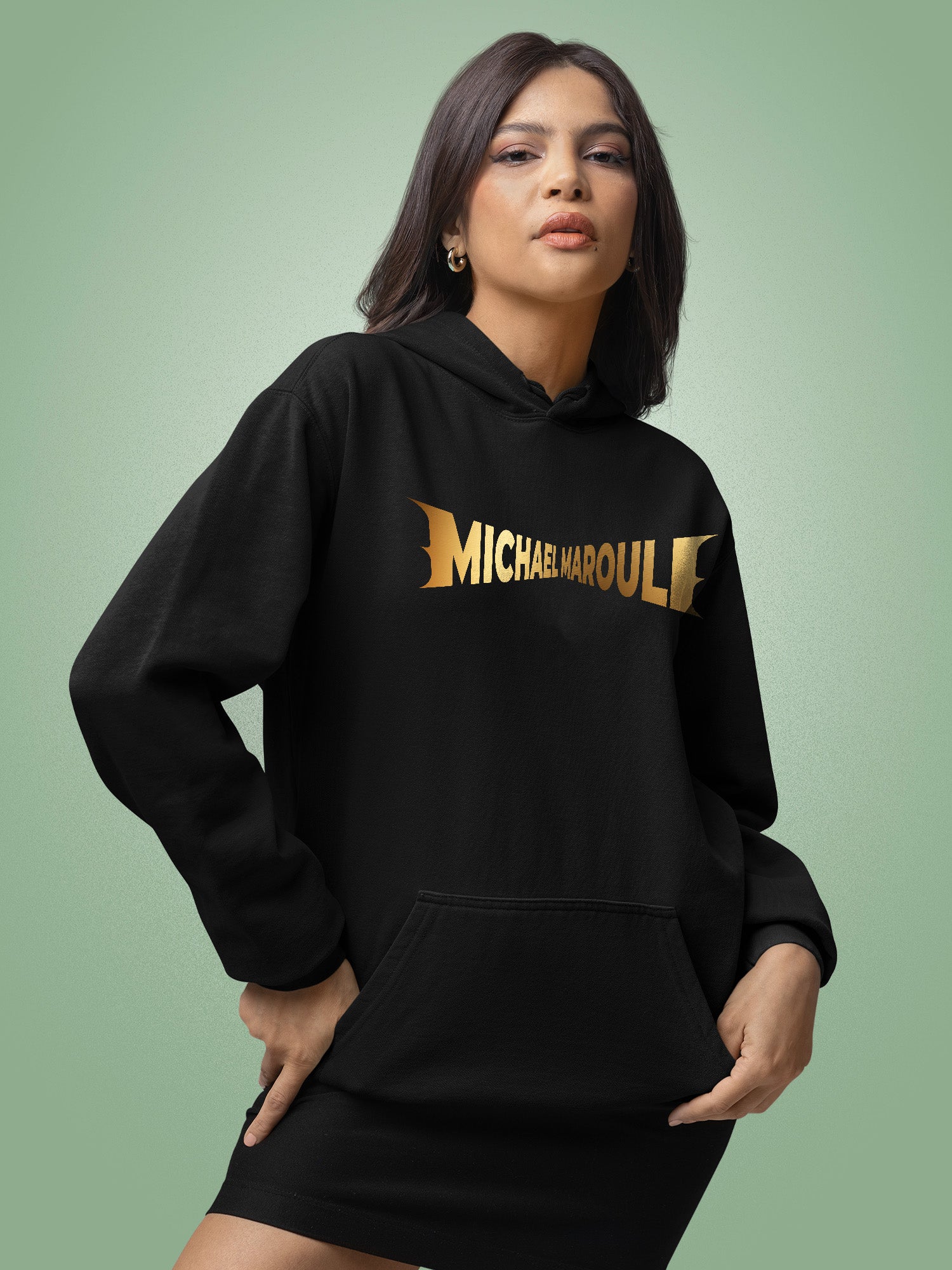 Michael Marouli - Gold Logo Hoodie