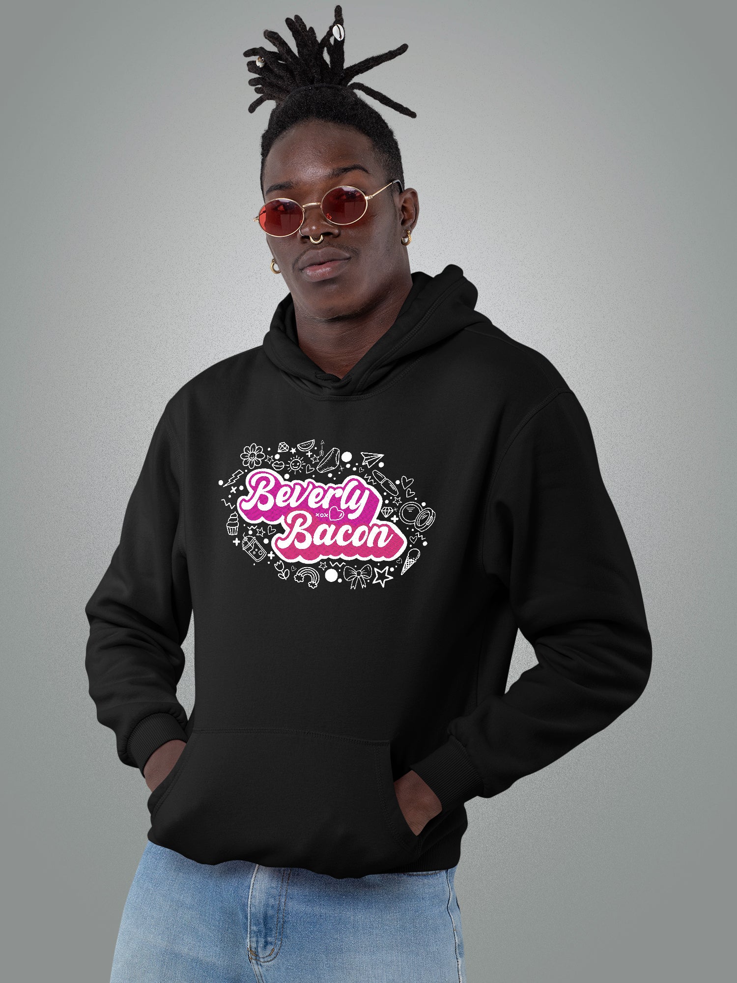 Beverly Bacon - Doodles Hoodie