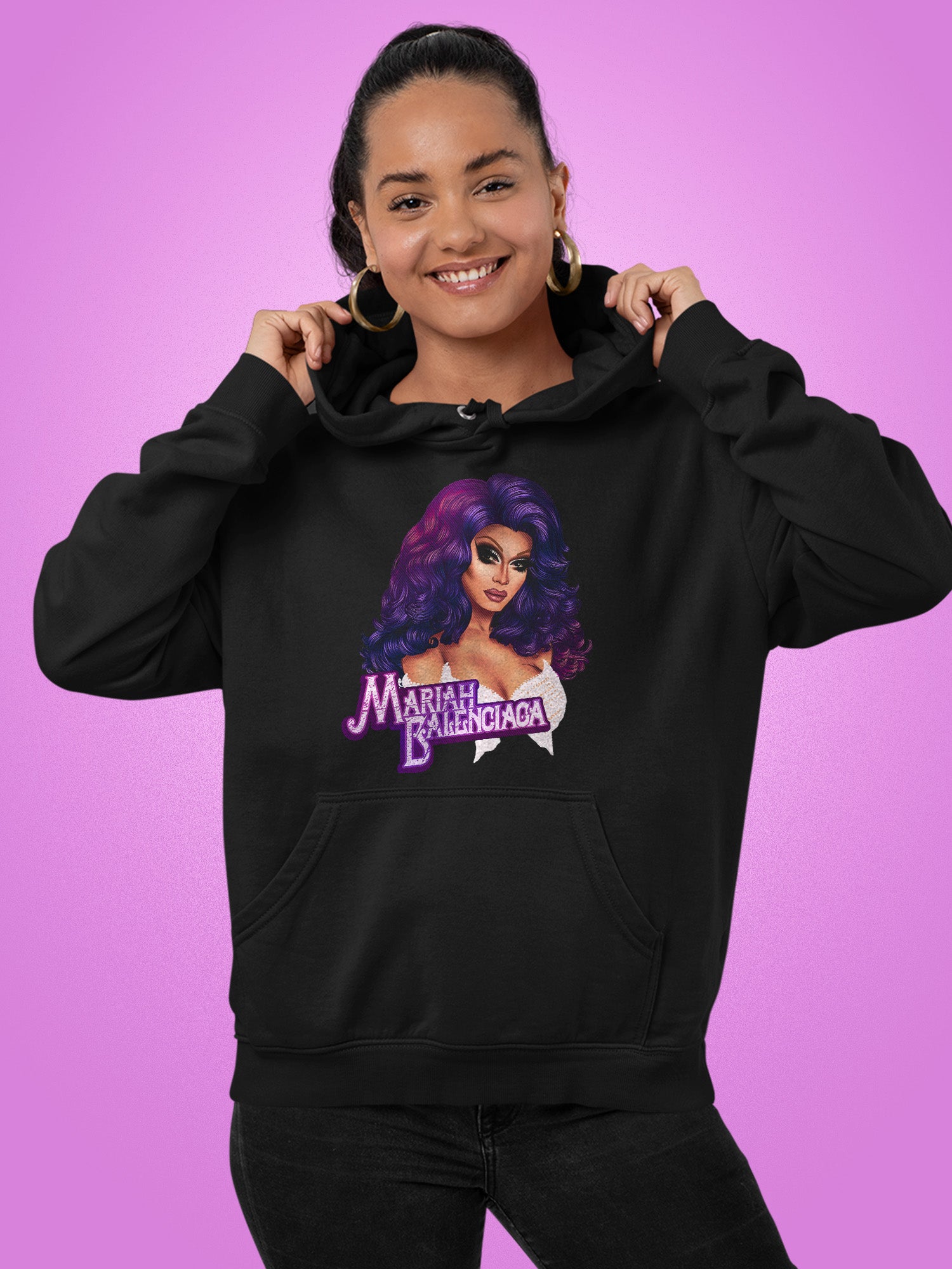Mariah Balenciaga - Purple Hoodie