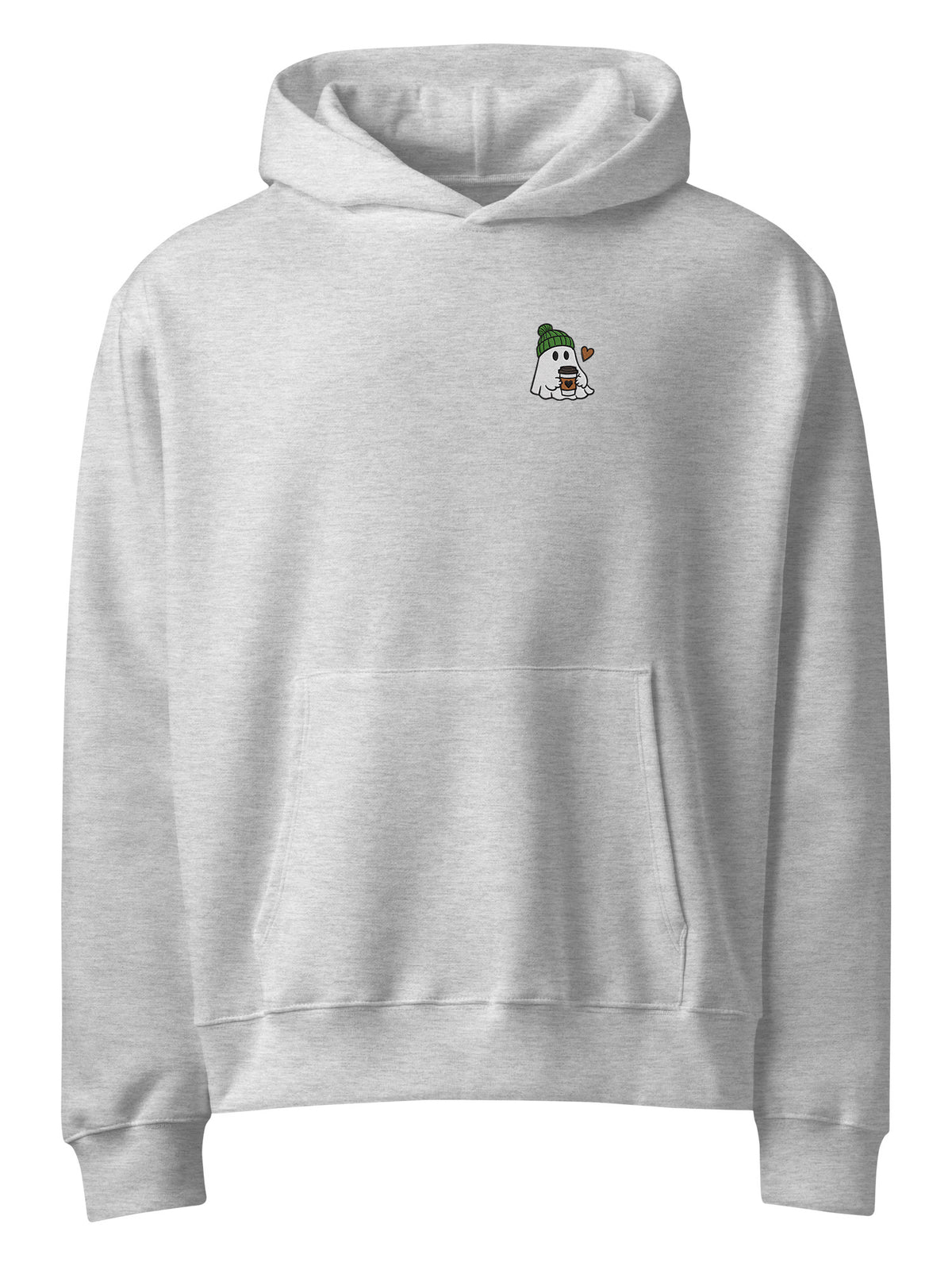 Latte Ghost Embroidered Hoodie