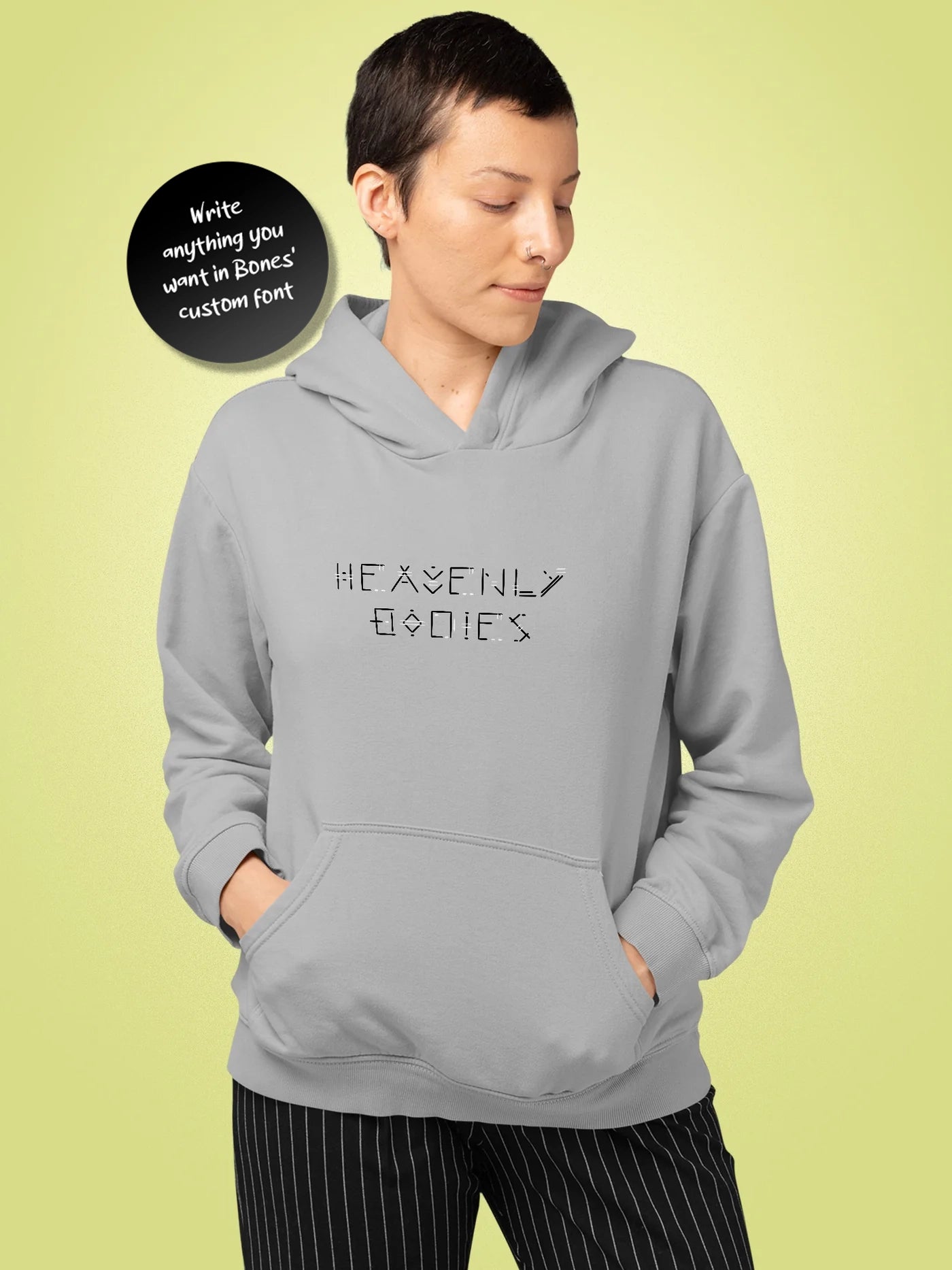 Bones - Alphabet Personalised Hoodie